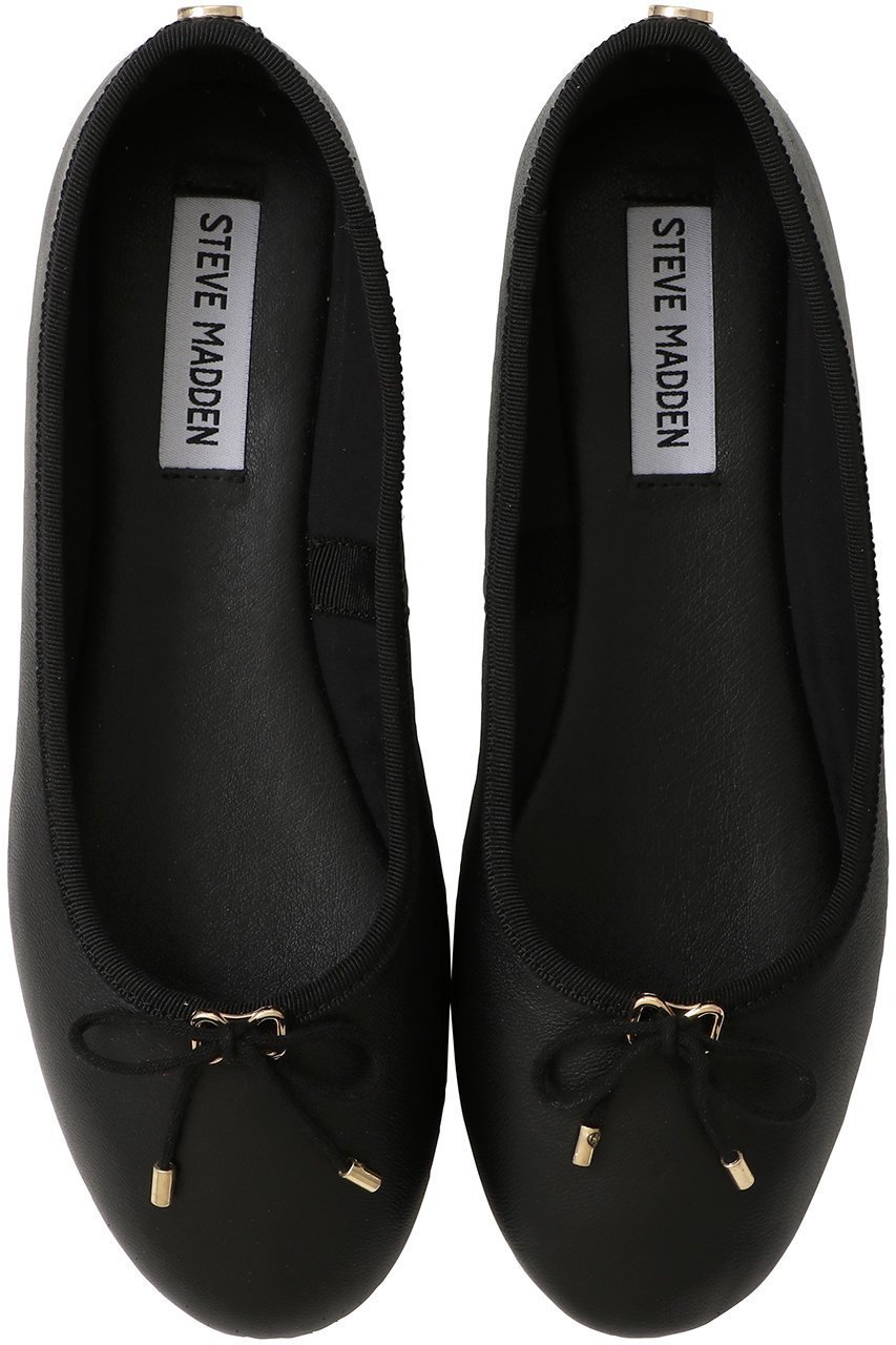 【スティーブマデン/STEVE MADDEN】のBLOSSOMS フラットバレエシューズ インテリア・キッズ・メンズ・レディースファッション・服の通販 founy(ファニー) 　ファッション　Fashion　レディースファッション　WOMEN　なめらか　Smooth　シューズ　Shoes　シンプル　Simple　バレエ　Ballet　フィット　Fit　フォルム　Form　フラット　Flat　リボン　Ribbon　エレガント 上品　Elegant　定番　Standard　NEW・新作・新着・新入荷　New Arrivals　ブラック/LEAT|ID: prp329100004571533 ipo3291000000032347406