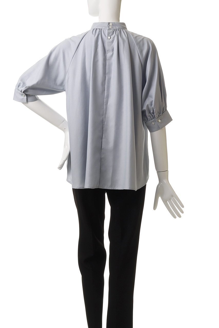 【ミディウミソリッド/MIDIUMISOLID】のh/neck gathered blouse.S ブラウス 人気、トレンドファッション・服の通販 founy(ファニー) 　ファッション　Fashion　レディースファッション　WOMEN　トップス・カットソー　Tops/Tshirt　シャツ/ブラウス　Shirts/Blouses　ショート　Short　シンプル　Simple　ジャケット　Jacket　スリーブ　Sleeve　ハイネック　High Neck　パーティ　Party　NEW・新作・新着・新入荷　New Arrivals　other-4|ID: prp329100004571534 ipo3291000000032347440