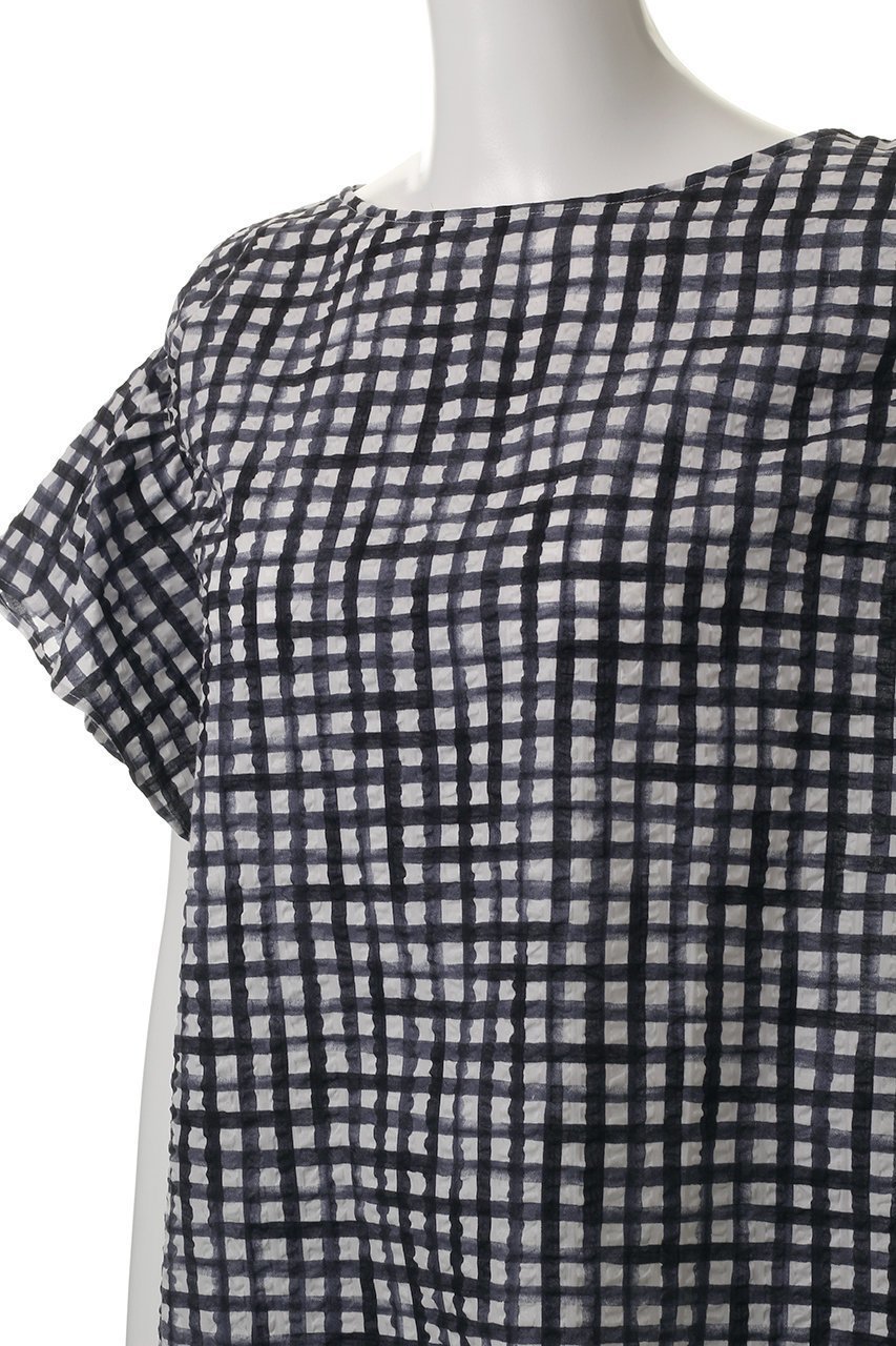 【ハウス オブ ロータス/HOUSE OF LOTUS】のサッカーギンガムチェックブラウス 人気、トレンドファッション・服の通販 founy(ファニー) 　ファッション　Fashion　レディースファッション　Fashion for Women　トップス・カットソー　Cut & Sew Tops　シャツ・ブラウス・オフィスカジュアル　Elegant Blouses & Button-Ups　ギャザー　Gathered, Ruffled　ギンガム　Gingham, Gingham Fabric　ショート　Short, Short Length　スリーブ　Sleeve, Long Sleeve / Short Sleeve　チェック　Check, Plaid, Tartan　フェミニン　Feminine, Girly　フレア　Flare, Flared　エレガント 上品　Elegant　夏　Summer　other-5|ID: prp329100004571537 ipo3291000000032347459