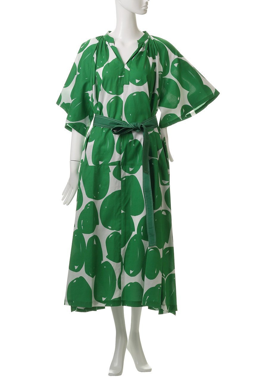 【ハウス オブ ロータス/HOUSE OF LOTUS】のビッグドットワンピース 人気、トレンドファッション・服の通販 founy(ファニー) 　ファッション　Fashion　レディースファッション　WOMEN　ワンピース　Dress　チュニック　Tunic　エレガント 上品　Elegant　スリーブ　Sleeve　チュニック　Tunic　ドット　Dot　フレア　Flare　プリント　Print　モダン　Modern　ロング　Long　NEW・新作・新着・新入荷　New Arrivals　無地　Plain Color　other-2|ID: prp329100004571538 ipo3291000000032347465