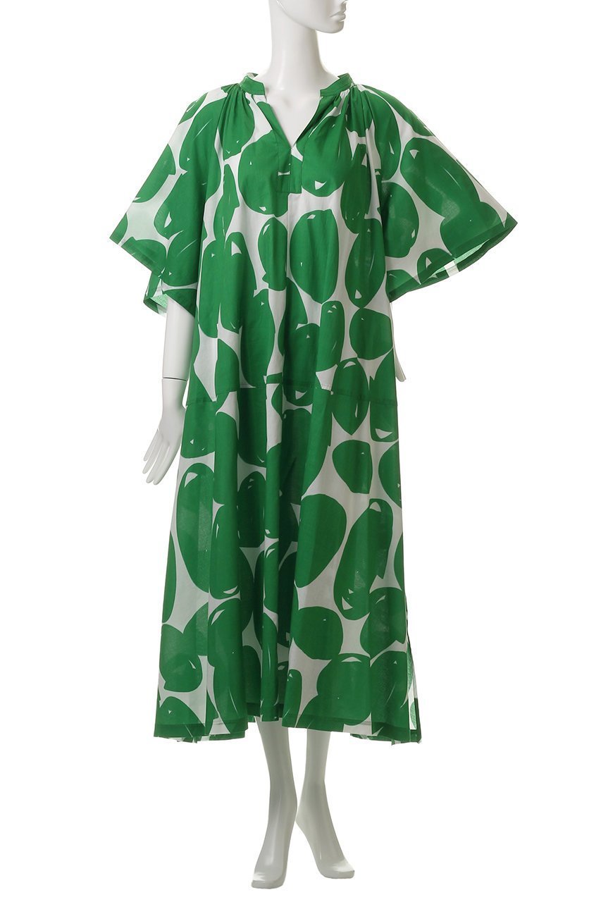 【ハウス オブ ロータス/HOUSE OF LOTUS】のビッグドットワンピース 人気、トレンドファッション・服の通販 founy(ファニー) 　ファッション　Fashion　レディースファッション　WOMEN　ワンピース　Dress　チュニック　Tunic　エレガント 上品　Elegant　スリーブ　Sleeve　チュニック　Tunic　ドット　Dot　フレア　Flare　プリント　Print　モダン　Modern　ロング　Long　NEW・新作・新着・新入荷　New Arrivals　無地　Plain Color　other-6|ID: prp329100004571538 ipo3291000000032347472