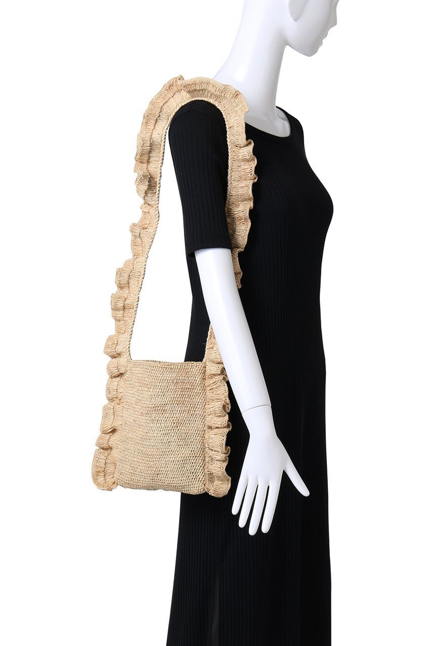 【ハウス オブ ロータス/HOUSE OF LOTUS】のフリルショルダーバッグ 人気、トレンドファッション・服の通販 founy(ファニー) 　ファッション　Fashion　レディースファッション　WOMEN　バッグ　Bag　ショルダー　Shoulder　フリル　Frills　ラフィア　Raffia　NEW・新作・新着・新入荷　New Arrivals　other-2|ID: prp329100004571542 ipo3291000000032347508