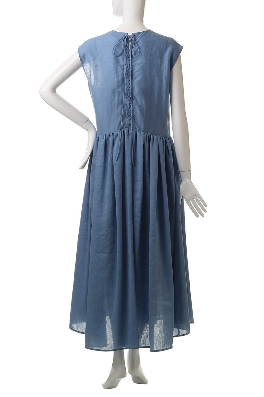 【デパリエ/DEPAREILLE】のウォッシャブルリネンレースアップドレス 人気、トレンドファッション・服の通販 founy(ファニー) 　ファッション　Fashion　レディースファッション　Fashion for Women　ワンピース　Dresses　フォーマル・パーティードレス・結婚式用ドレス　Elegant & Casual Dresses　チュニック　Tunic Tops & Dresses　ギャザー　Gathered, Ruffled　サマー　Summer, Summer Style　シアー　Sheer, See-Through　チュニック　Tunic, Long Top　パーティ　Party, Party Style　リゾート　Resort, Vacation Style　リネン　Linen, Linen Fabric　リボン　Ribbon, Bow　レース　Lace, Lace Fabric　ロング　Long, Long-Length　other-4|ID: prp329100004571569 ipo3291000000036082777