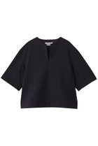 【デパリエ/DEPAREILLE】のコットンストレッチキーネックトップス ブラック|ID:prp329100004571573