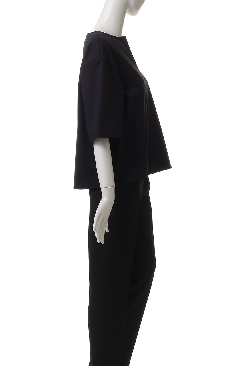 【デパリエ/DEPAREILLE】のコットンストレッチキーネックトップス 人気、トレンドファッション・服の通販 founy(ファニー) 　ファッション　Fashion　レディースファッション　WOMEN　トップス・カットソー　Tops/Tshirt　シャツ/ブラウス　Shirts/Blouses　ショート　Short　シンプル　Simple　ストレッチ　Stretch　スリット　Slit　スリーブ　Sleeve　エレガント 上品　Elegant　NEW・新作・新着・新入荷　New Arrivals　other-3|ID: prp329100004571573 ipo3291000000032347724