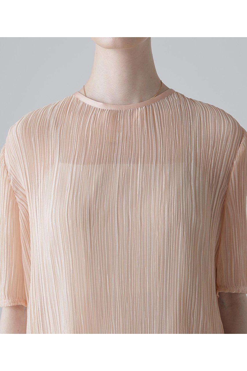 【アドーア/ADORE】のシアーランダムプリーツブラウス 人気、トレンドファッション・服の通販 founy(ファニー) 　ファッション　Fashion　レディースファッション　Fashion for Women　トップス・カットソー　Cut & Sew Tops　シャツ・ブラウス・オフィスカジュアル　Elegant Blouses & Button-Ups　おすすめ　Recommended / Our Picks　インナー　Innerwear　シアー　Sheer, See-Through　シフォン　Chiffon, Lightweight Fabric　ショート　Short, Short Length　シンプル　Simple, Minimal　ジャケット　Jacket, Outerwear　スリーブ　Sleeve, Long Sleeve / Short Sleeve　セットアップ　Set-Up, Coordinated Outfit　ドレス　Dress, One-Piece　ノースリーブ　Sleeveless, No-Sleeve　フォルム　Silhouette, Form　プリーツ　Pleats, Pleated　ベーシック　Basic, Essential　ランダム　Random, Irregular　エレガント 上品　Elegant　other-6|ID: prp329100004571582 ipo3291000000035718128