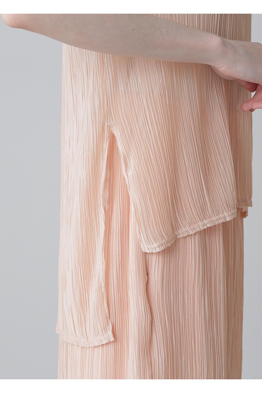 【アドーア/ADORE】のシアーランダムプリーツブラウス 人気、トレンドファッション・服の通販 founy(ファニー) 　ファッション　Fashion　レディースファッション　Fashion for Women　トップス・カットソー　Cut & Sew Tops　シャツ・ブラウス・オフィスカジュアル　Elegant Blouses & Button-Ups　おすすめ　Recommended / Our Picks　インナー　Innerwear　シアー　Sheer, See-Through　シフォン　Chiffon, Lightweight Fabric　ショート　Short, Short Length　シンプル　Simple, Minimal　ジャケット　Jacket, Outerwear　スリーブ　Sleeve, Long Sleeve / Short Sleeve　セットアップ　Set-Up, Coordinated Outfit　ドレス　Dress, One-Piece　ノースリーブ　Sleeveless, No-Sleeve　フォルム　Silhouette, Form　プリーツ　Pleats, Pleated　ベーシック　Basic, Essential　ランダム　Random, Irregular　エレガント 上品　Elegant　other-8|ID: prp329100004571582 ipo3291000000035718130