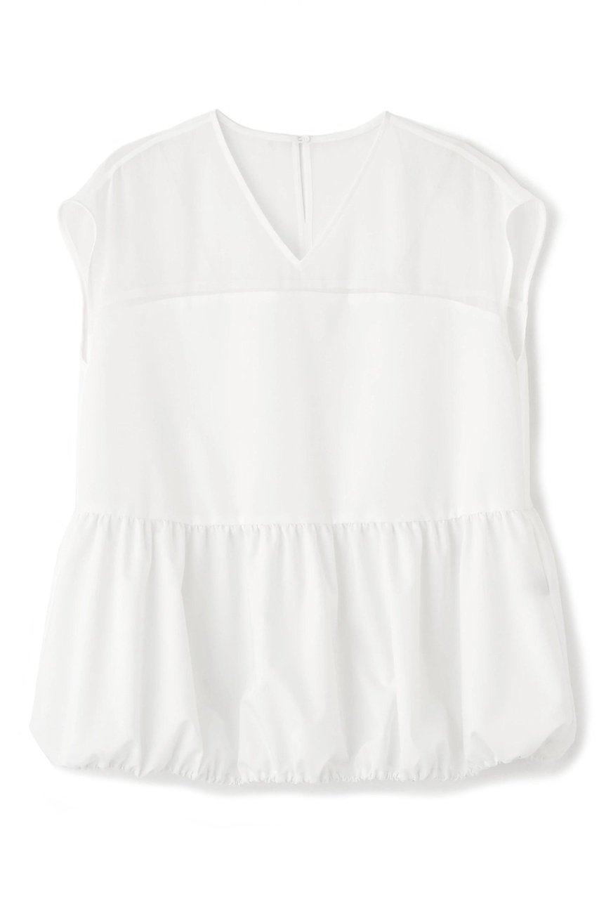 【アドーア/ADORE】のプレーンストレッチブラウス 人気、トレンドファッション・服の通販 founy(ファニー) 　ファッション　Fashion　レディースファッション　WOMEN　トップス・カットソー　Tops/Tshirt　シャツ/ブラウス　Shirts/Blouses　ギャザー　Gather　コンパクト　Compact　シアー　Sheer　ショート　Short　ストレッチ　Stretch　スリーブ　Sleeve　バルーン　Balloon　フレア　Flare　NEW・新作・新着・新入荷　New Arrivals　 other-1|ID: prp329100004571587 ipo3291000000032347801