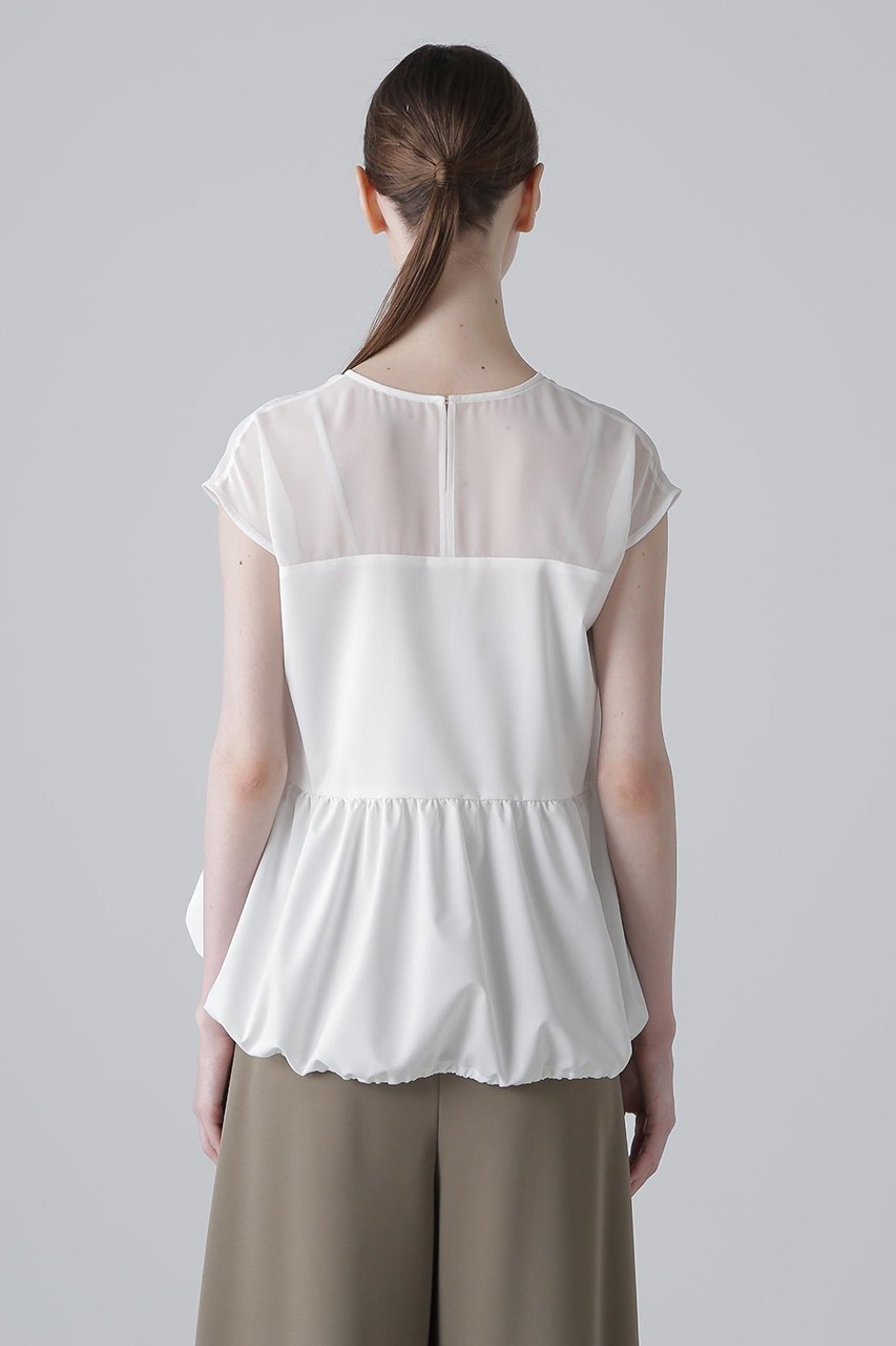 【アドーア/ADORE】のプレーンストレッチブラウス 人気、トレンドファッション・服の通販 founy(ファニー) 　ファッション　Fashion　レディースファッション　WOMEN　トップス・カットソー　Tops/Tshirt　シャツ/ブラウス　Shirts/Blouses　ギャザー　Gather　コンパクト　Compact　シアー　Sheer　ショート　Short　ストレッチ　Stretch　スリーブ　Sleeve　バルーン　Balloon　フレア　Flare　NEW・新作・新着・新入荷　New Arrivals　other-5|ID: prp329100004571587 ipo3291000000032347808