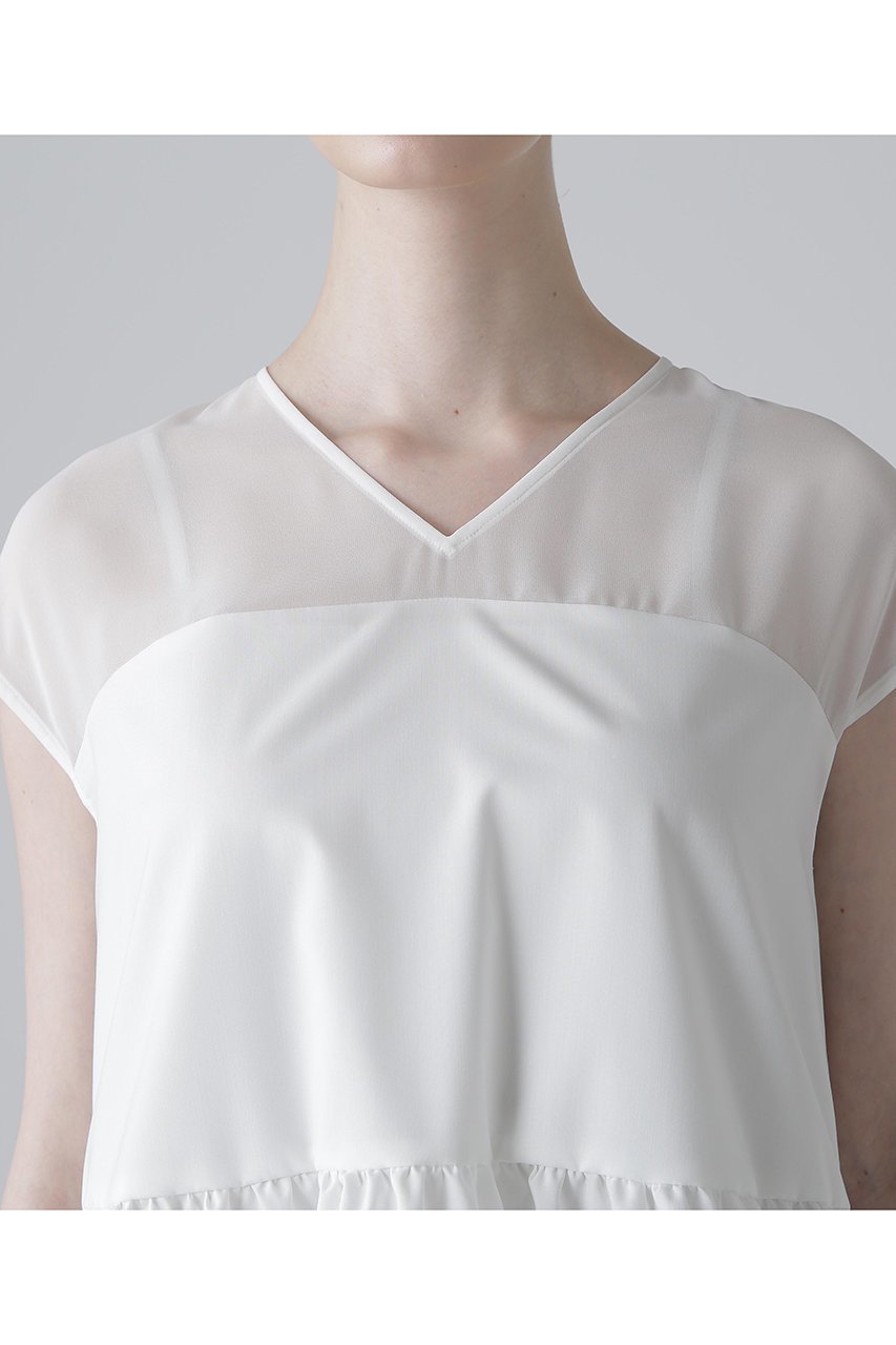 【アドーア/ADORE】のプレーンストレッチブラウス 人気、トレンドファッション・服の通販 founy(ファニー) 　ファッション　Fashion　レディースファッション　WOMEN　トップス・カットソー　Tops/Tshirt　シャツ/ブラウス　Shirts/Blouses　ギャザー　Gather　コンパクト　Compact　シアー　Sheer　ショート　Short　ストレッチ　Stretch　スリーブ　Sleeve　バルーン　Balloon　フレア　Flare　NEW・新作・新着・新入荷　New Arrivals　other-6|ID: prp329100004571587 ipo3291000000032347810