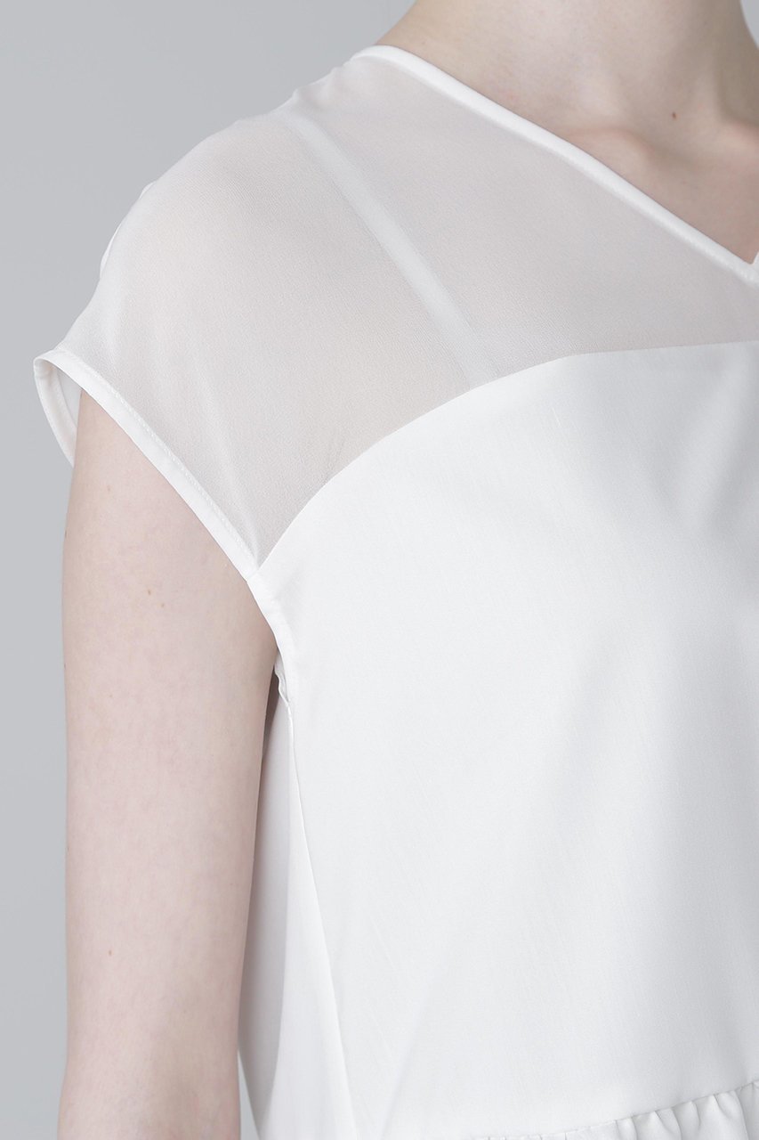 【アドーア/ADORE】のプレーンストレッチブラウス 人気、トレンドファッション・服の通販 founy(ファニー) 　ファッション　Fashion　レディースファッション　WOMEN　トップス・カットソー　Tops/Tshirt　シャツ/ブラウス　Shirts/Blouses　ギャザー　Gather　コンパクト　Compact　シアー　Sheer　ショート　Short　ストレッチ　Stretch　スリーブ　Sleeve　バルーン　Balloon　フレア　Flare　NEW・新作・新着・新入荷　New Arrivals　other-7|ID: prp329100004571587 ipo3291000000032347812