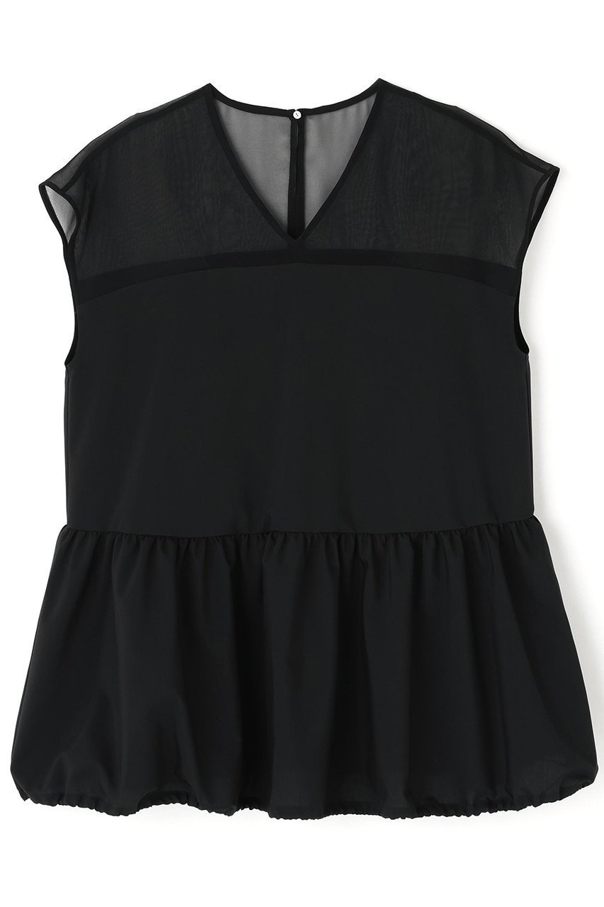 【アドーア/ADORE】のプレーンストレッチブラウス インテリア・キッズ・メンズ・レディースファッション・服の通販 founy(ファニー) 　ファッション　Fashion　レディースファッション　Fashion for Women　トップス・カットソー　Cut & Sew Tops　シャツ・ブラウス・オフィスカジュアル　Elegant Blouses & Button-Ups　ギャザー　Gathered, Ruffled　シアー　Sheer, See-Through　シフォン　Chiffon, Lightweight Fabric　ショート　Short, Short Length　ジョーゼット　Georgette, Semi-Sheer Fabric　ストレッチ　Stretch, Stretchy Fabric　スリーブ　Sleeve, Long Sleeve / Short Sleeve　バルーン　Balloon, Balloon Silhouette　フレア　Flare, Flared　ブラック|ID: prp329100004571587 ipo3291000000033314226