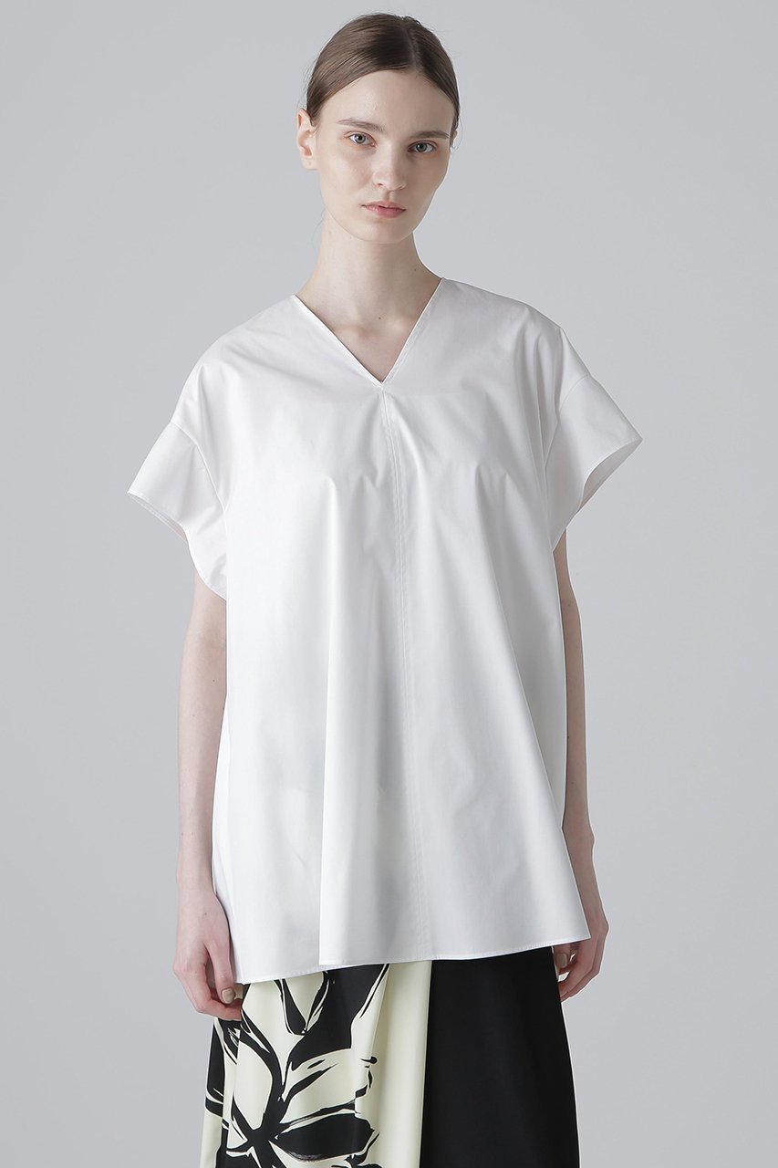 【アドーア/ADORE】のタンブラーローンブラウス 人気、トレンドファッション・服の通販 founy(ファニー) 　ファッション　Fashion　レディースファッション　Fashion for Women　トップス・カットソー　Cut & Sew Tops　シャツ・ブラウス・オフィスカジュアル　Elegant Blouses & Button-Ups　ギャザー　Gathered, Ruffled　コンパクト　Compact, Small Size　ショート　Short, Short Length　スリーブ　Sleeve, Long Sleeve / Short Sleeve　デニム　Denim, Jeans Material　ビンテージ　Vintage, Retro Style　フレア　Flare, Flared　ブロード　Broadcloth, Fine Cotton　リボン　Ribbon, Bow　other-2|ID: prp329100004571591 ipo3291000000032814257