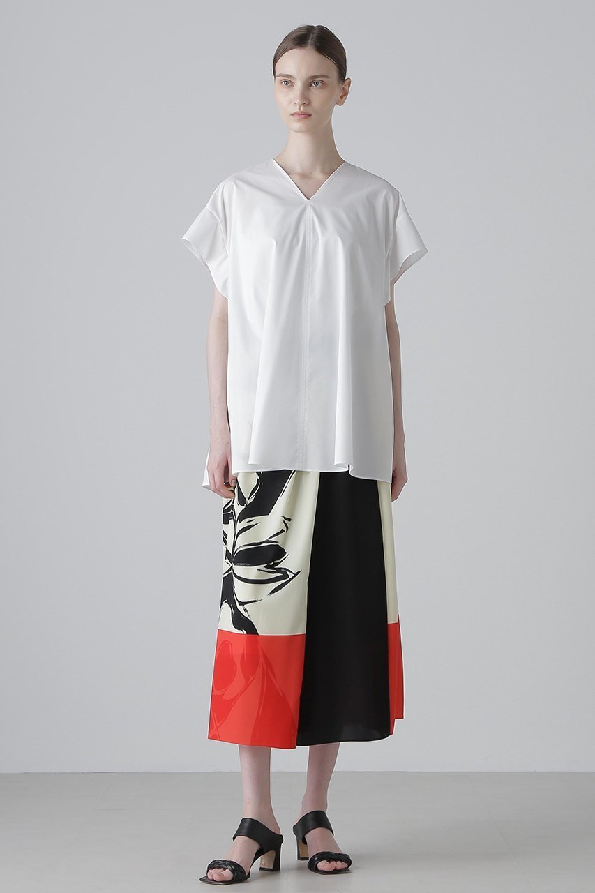 【アドーア/ADORE】のタンブラーローンブラウス 人気、トレンドファッション・服の通販 founy(ファニー) 　ファッション　Fashion　レディースファッション　Fashion for Women　トップス・カットソー　Cut & Sew Tops　シャツ・ブラウス・オフィスカジュアル　Elegant Blouses & Button-Ups　ギャザー　Gathered, Ruffled　コンパクト　Compact, Small Size　ショート　Short, Short Length　スリーブ　Sleeve, Long Sleeve / Short Sleeve　デニム　Denim, Jeans Material　ビンテージ　Vintage, Retro Style　フレア　Flare, Flared　ブロード　Broadcloth, Fine Cotton　リボン　Ribbon, Bow　再入荷　Restock / Back in Stock　other-3|ID: prp329100004571591 ipo3291000000035718137