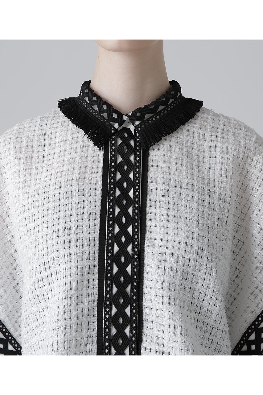 【アドーア/ADORE】のレーシーメッシュブラウス 人気、トレンドファッション・服の通販 founy(ファニー) 　ファッション　Fashion　レディースファッション　WOMEN　トップス・カットソー　Tops/Tshirt　シャツ/ブラウス　Shirts/Blouses　カフス　Cuffs　ショート　Short　スリーブ　Sleeve　チェック　Check　ツイード　Tweed　メッシュ　Mesh　レース　Race　エレガント 上品　Elegant　NEW・新作・新着・新入荷　New Arrivals　other-6|ID: prp329100004571593 ipo3291000000032347848