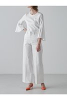 【アドーア/ADORE】のSERGE de bleu x ADORE クラシックトラウザーズ セミフレア 人気、トレンドファッション・服の通販 founy(ファニー) ファッション Fashion レディースファッション Fashion for Women パンツ Pants & Trousers エレガント 上品 Elegant カットソー Cut and Sewn Top コラボ Collaboration, Collab スタンダード Standard, Basic デニム Denim, Jeans Material ドレス Dress, One-Piece フレア Flare, Flared 別注 Limited Edition, Custom Order |ID:prp329100004571595