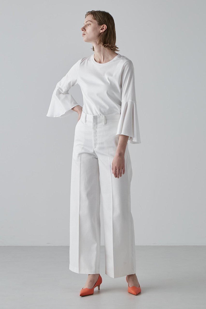 【アドーア/ADORE】のSERGE de bleu x ADORE クラシックトラウザーズ セミフレア 人気、トレンドファッション・服の通販 founy(ファニー) 　ファッション　Fashion　レディースファッション　Fashion for Women　パンツ　Pants & Trousers　エレガント 上品　Elegant　カットソー　Cut and Sewn Top　スタンダード　Standard, Basic　デニム　Denim, Jeans Material　ドレス　Dress, One-Piece　フレア　Flare, Flared　別注　Limited Edition, Custom Order　other-2|ID: prp329100004571595 ipo3291000000035505862