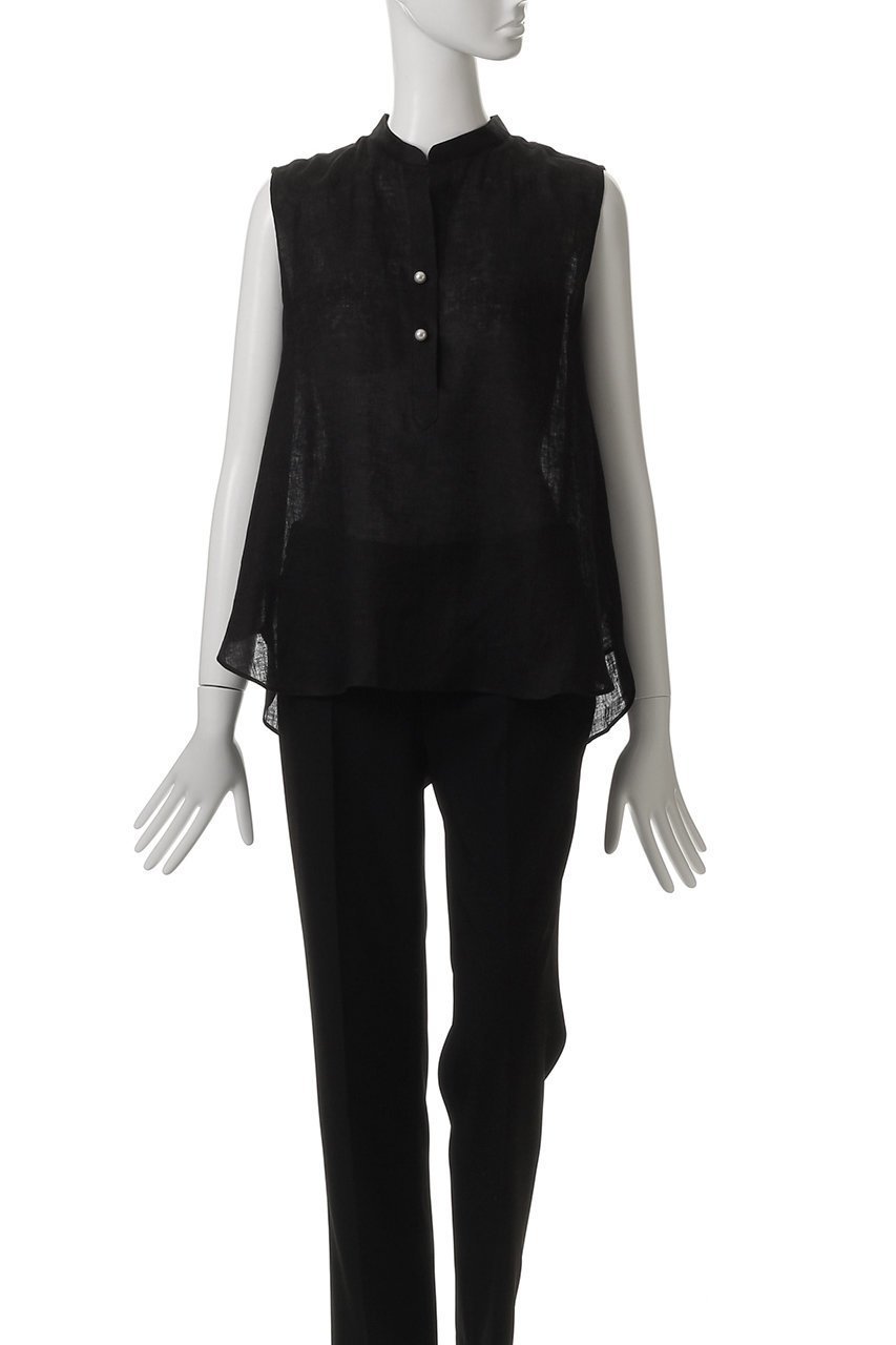 【マルティニーク/martinique】の《定番》ノースリパールスキッパー 人気、トレンドファッション・服の通販 founy(ファニー) 　ファッション　Fashion　レディースファッション　Fashion for Women　トップス・カットソー　Cut & Sew Tops　キャミソール&ノースリーブ　Camisoles & Sleeveless Tops　シャツ・ブラウス・オフィスカジュアル　Elegant Blouses & Button-Ups　インナー　Innerwear　ジャケット　Jacket, Outerwear　スキッパー　Skipper, Open Collar　センター　Center, Center Line　ノースリーブ　Sleeveless, No-Sleeve　パール　Pearl, Pearl Accent　フレア　Flare, Flared　エレガント 上品　Elegant　定番　Standard, Basic Item　other-2|ID: prp329100004571602 ipo3291000000036082731