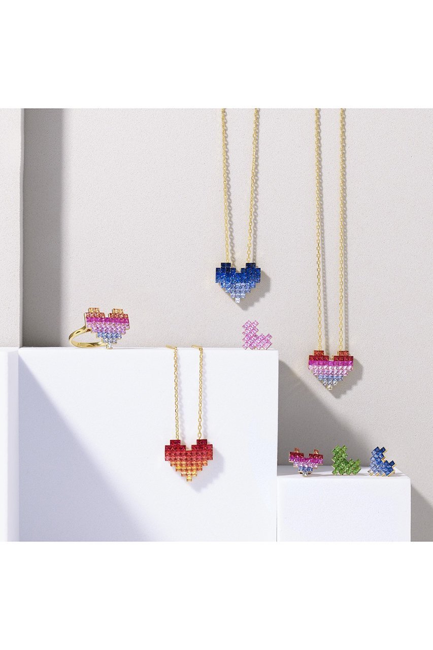 【カドー/CADEAUX】の【受注生産】ピクセルハートシングル ピアス(片耳用) 人気、トレンドファッション・服の通販 founy(ファニー) 　ファッション　Fashion　レディースファッション　Ladies' Fashion Online　ジュエリー　Jewelry　リング　Rings　イヤリング　Earrings　アシンメトリー　Asymmetry　イヤリング　Earrings　モダン　Modern　片耳　One Ear　other-3|ID: prp329100004571618 ipo3291000000032348009