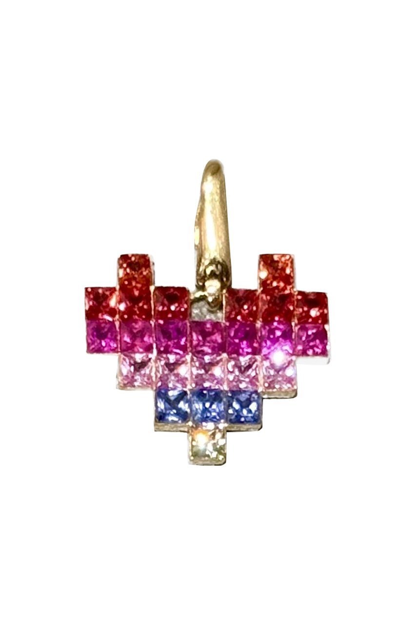 【カドー/CADEAUX】の【受注生産】ピクセルハート チャーム インテリア・キッズ・メンズ・レディースファッション・服の通販 founy(ファニー) 　ファッション　Fashion　レディースファッション　Fashion for Women　チェーン　Chain, Chain Strap　チャーム　Charm, Pendant　モダン　Modern, Contemporary　ゴールド|ID: prp329100004571619 ipo3291000000034483345