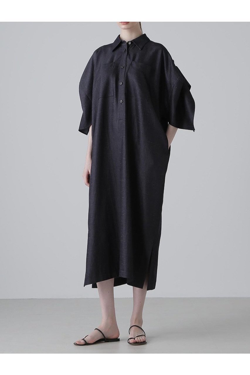 【アドーア/ADORE】のKIMONOTスラブツイルワンピース 人気、トレンドファッション・服の通販 founy(ファニー) 　ファッション　Fashion　レディースファッション　WOMEN　ワンピース　Dress　チュニック　Tunic　スリーブ　Sleeve　チュニック　Tunic　ツイル　Twill　ドレス　Dress　ドレープ　Drape　NEW・新作・新着・新入荷　New Arrivals　other-2|ID: prp329100004571622 ipo3291000000032348035