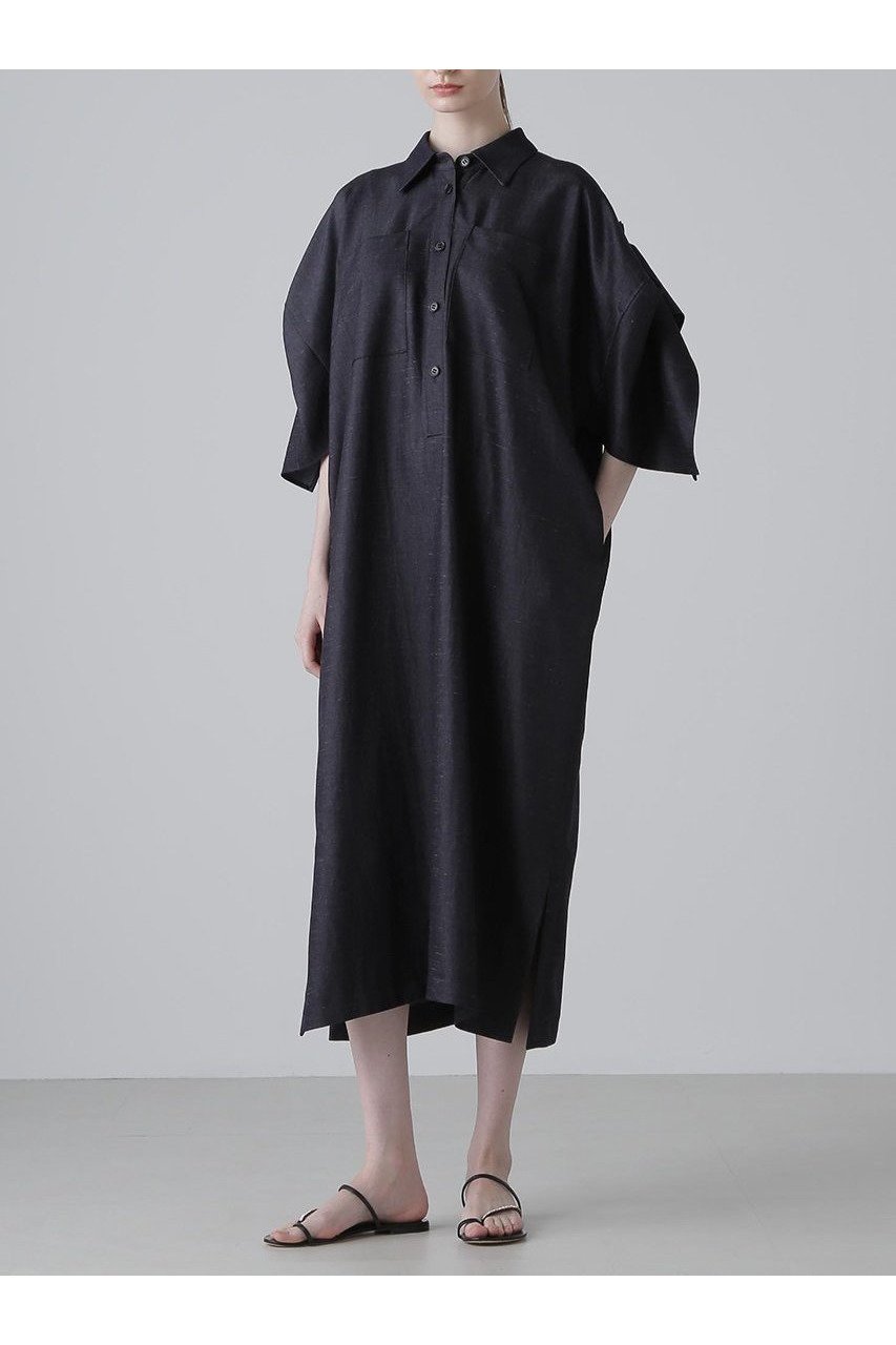 【アドーア/ADORE】のKIMONOTスラブツイルワンピース 人気、トレンドファッション・服の通販 founy(ファニー) 　ファッション　Fashion　レディースファッション　Fashion for Women　ワンピース　Dresses　チュニック　Tunic Tops & Dresses　2024年　2024　2024-2025秋冬・A/W　Autumn/Winter 2024–25 AW24–25　コラボ　Collaboration, Collab　スリーブ　Sleeve, Long Sleeve / Short Sleeve　チュニック　Tunic, Long Top　ツイル　Twist, Twisted Detail　ドレス　Dress, One-Piece　ドレープ　Drape, Draping Fabric　再入荷　Restock / Back in Stock　other-2|ID: prp329100004571622 ipo3291000000032814189