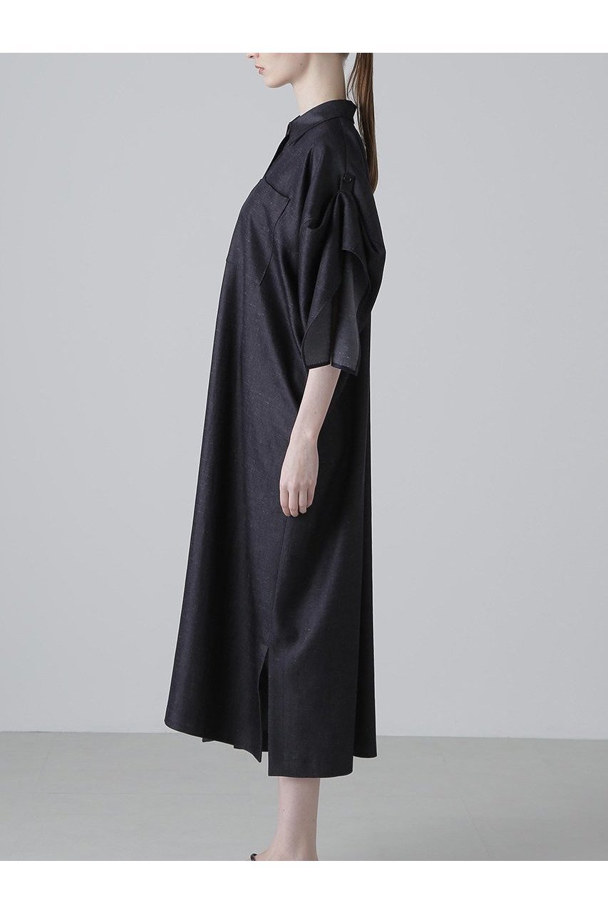 【アドーア/ADORE】のKIMONOTスラブツイルワンピース 人気、トレンドファッション・服の通販 founy(ファニー) 　ファッション　Fashion　レディースファッション　Fashion for Women　ワンピース　Dresses　チュニック　Tunic Tops & Dresses　2024年　2024　2024-2025秋冬・A/W　Autumn/Winter 2024–25 AW24–25　コラボ　Collaboration, Collab　スリーブ　Sleeve, Long Sleeve / Short Sleeve　チュニック　Tunic, Long Top　ツイル　Twist, Twisted Detail　ドレス　Dress, One-Piece　ドレープ　Drape, Draping Fabric　再入荷　Restock / Back in Stock　other-4|ID: prp329100004571622 ipo3291000000032814191