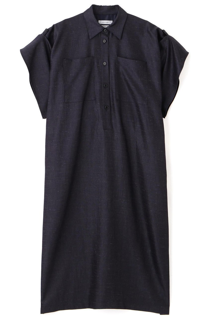 【アドーア/ADORE】のKIMONOTスラブツイルワンピース 人気、トレンドファッション・服の通販 founy(ファニー) 　ファッション　Fashion　レディースファッション　Fashion for Women　ワンピース　Dresses　チュニック　Tunic Tops & Dresses　2024年　2024　2024-2025秋冬・A/W　Autumn/Winter 2024–25 AW24–25　コラボ　Collaboration, Collab　スリーブ　Sleeve, Long Sleeve / Short Sleeve　チュニック　Tunic, Long Top　ツイル　Twist, Twisted Detail　ドレス　Dress, One-Piece　ドレープ　Drape, Draping Fabric　再入荷　Restock / Back in Stock　 other-1|ID: prp329100004571622 ipo3291000000034990522