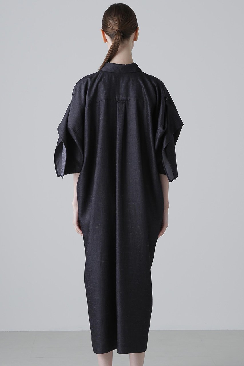 【アドーア/ADORE】のKIMONOTスラブツイルワンピース 人気、トレンドファッション・服の通販 founy(ファニー) 　ファッション　Fashion　レディースファッション　Fashion for Women　ワンピース　Dresses　チュニック　Tunic Tops & Dresses　2024年　2024　2024-2025秋冬・A/W　Autumn/Winter 2024–25 AW24–25　コラボ　Collaboration, Collab　スリーブ　Sleeve, Long Sleeve / Short Sleeve　チュニック　Tunic, Long Top　ツイル　Twist, Twisted Detail　ドレス　Dress, One-Piece　ドレープ　Drape, Draping Fabric　再入荷　Restock / Back in Stock　other-5|ID: prp329100004571622 ipo3291000000034990527