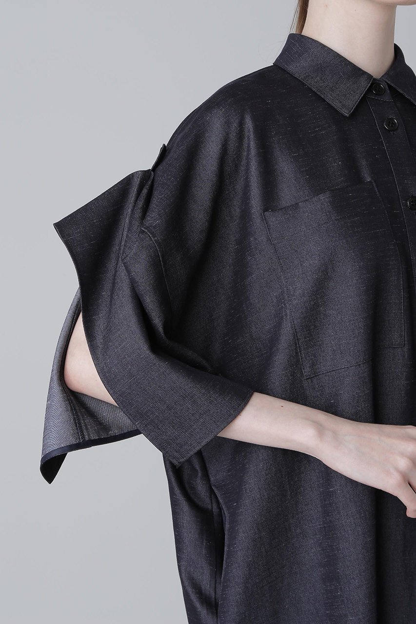 【アドーア/ADORE】のKIMONOTスラブツイルワンピース 人気、トレンドファッション・服の通販 founy(ファニー) 　ファッション　Fashion　レディースファッション　Fashion for Women　ワンピース　Dresses　チュニック　Tunic Tops & Dresses　2024年　2024　2024-2025秋冬・A/W　Autumn/Winter 2024–25 AW24–25　コラボ　Collaboration, Collab　スリーブ　Sleeve, Long Sleeve / Short Sleeve　チュニック　Tunic, Long Top　ツイル　Twist, Twisted Detail　ドレス　Dress, One-Piece　ドレープ　Drape, Draping Fabric　再入荷　Restock / Back in Stock　other-7|ID: prp329100004571622 ipo3291000000034990529