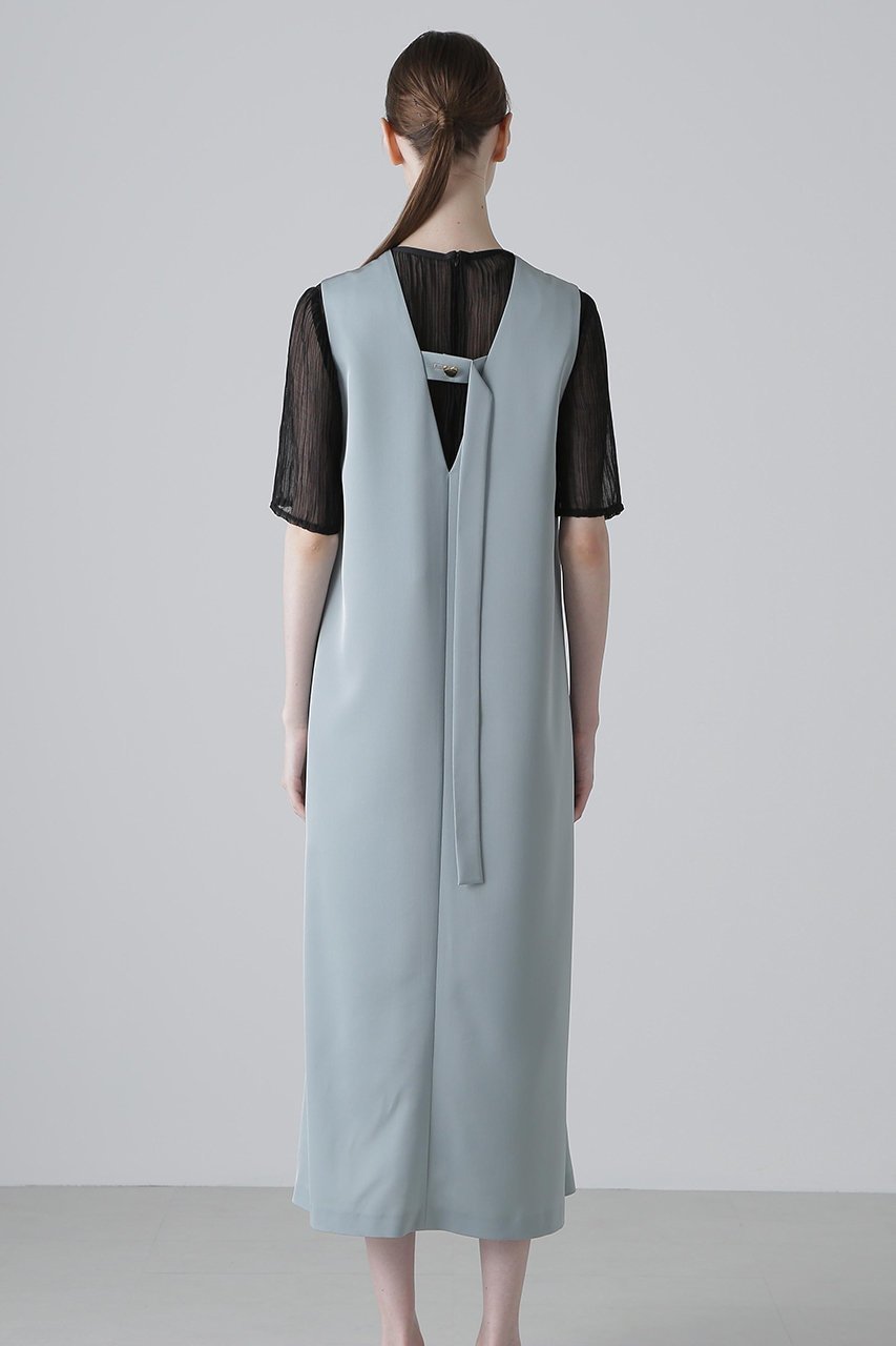 【アドーア/ADORE】のドライタッチツイルワンピース 人気、トレンドファッション・服の通販 founy(ファニー) 　ファッション　Fashion　レディースファッション　WOMEN　ワンピース　Dress　チュニック　Tunic　チュニック　Tunic　ツイル　Twill　ドレス　Dress　ドレープ　Drape　メタル　Metal　ロング　Long　エレガント 上品　Elegant　NEW・新作・新着・新入荷　New Arrivals　other-5|ID: prp329100004571624 ipo3291000000032348060