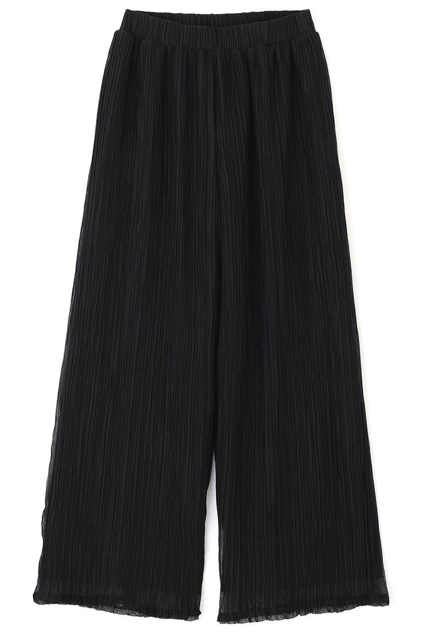 【アドーア/ADORE】のシアーランダムプリーツパンツ インテリア・キッズ・メンズ・レディースファッション・服の通販 founy(ファニー) 　ファッション　Fashion　レディースファッション　Fashion for Women　パンツ　Pants & Trousers　おすすめ　Recommended / Our Picks　シアー　Sheer, See-Through　シフォン　Chiffon, Lightweight Fabric　シンプル　Simple, Minimal　セットアップ　Set-Up, Coordinated Outfit　フォルム　Silhouette, Form　プリーツ　Pleats, Pleated　ランダム　Random, Irregular　リラックス　Relax, Relaxed Fit　エレガント 上品　Elegant　ブラック|ID: prp329100004571626 ipo3291000000034628092