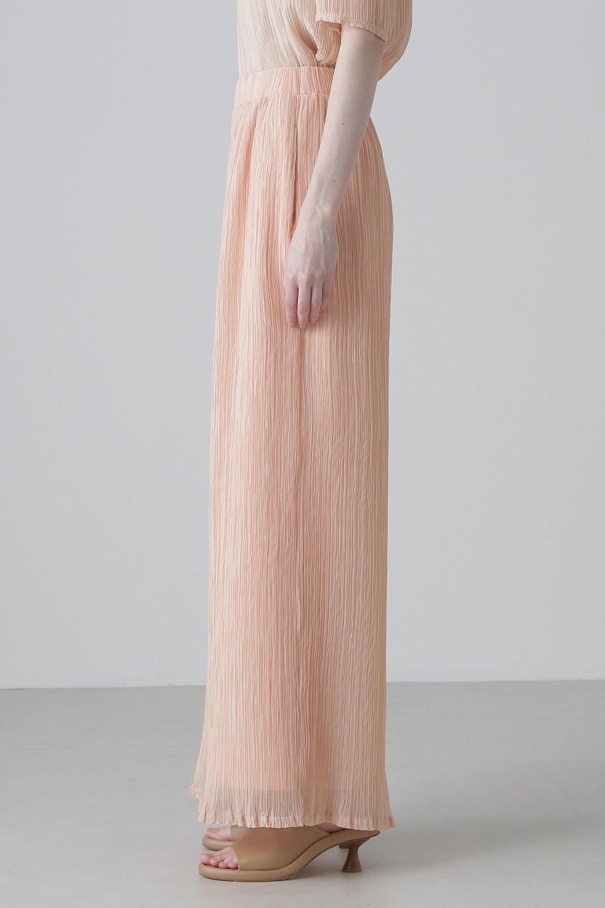 【アドーア/ADORE】のシアーランダムプリーツパンツ 人気、トレンドファッション・服の通販 founy(ファニー) 　ファッション　Fashion　レディースファッション　Fashion for Women　パンツ　Pants & Trousers　おすすめ　Recommended / Our Picks　シアー　Sheer, See-Through　シフォン　Chiffon, Lightweight Fabric　シンプル　Simple, Minimal　セットアップ　Set-Up, Coordinated Outfit　フォルム　Silhouette, Form　プリーツ　Pleats, Pleated　ランダム　Random, Irregular　リラックス　Relax, Relaxed Fit　エレガント 上品　Elegant　other-4|ID: prp329100004571626 ipo3291000000034628096