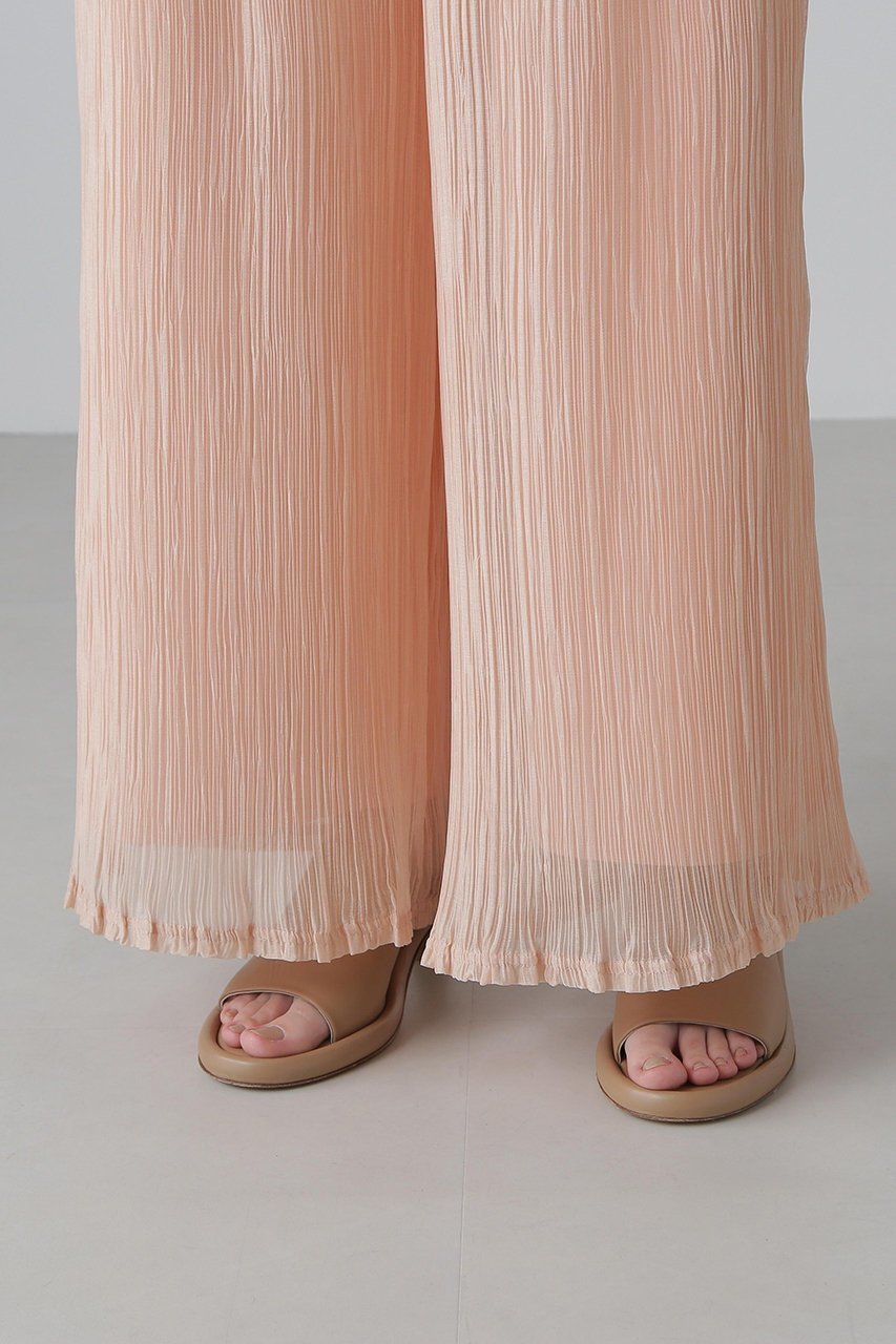 【アドーア/ADORE】のシアーランダムプリーツパンツ 人気、トレンドファッション・服の通販 founy(ファニー) 　ファッション　Fashion　レディースファッション　Fashion for Women　パンツ　Pants & Trousers　おすすめ　Recommended / Our Picks　シアー　Sheer, See-Through　シフォン　Chiffon, Lightweight Fabric　シンプル　Simple, Minimal　セットアップ　Set-Up, Coordinated Outfit　フォルム　Silhouette, Form　プリーツ　Pleats, Pleated　ランダム　Random, Irregular　リラックス　Relax, Relaxed Fit　エレガント 上品　Elegant　other-8|ID: prp329100004571626 ipo3291000000034628100