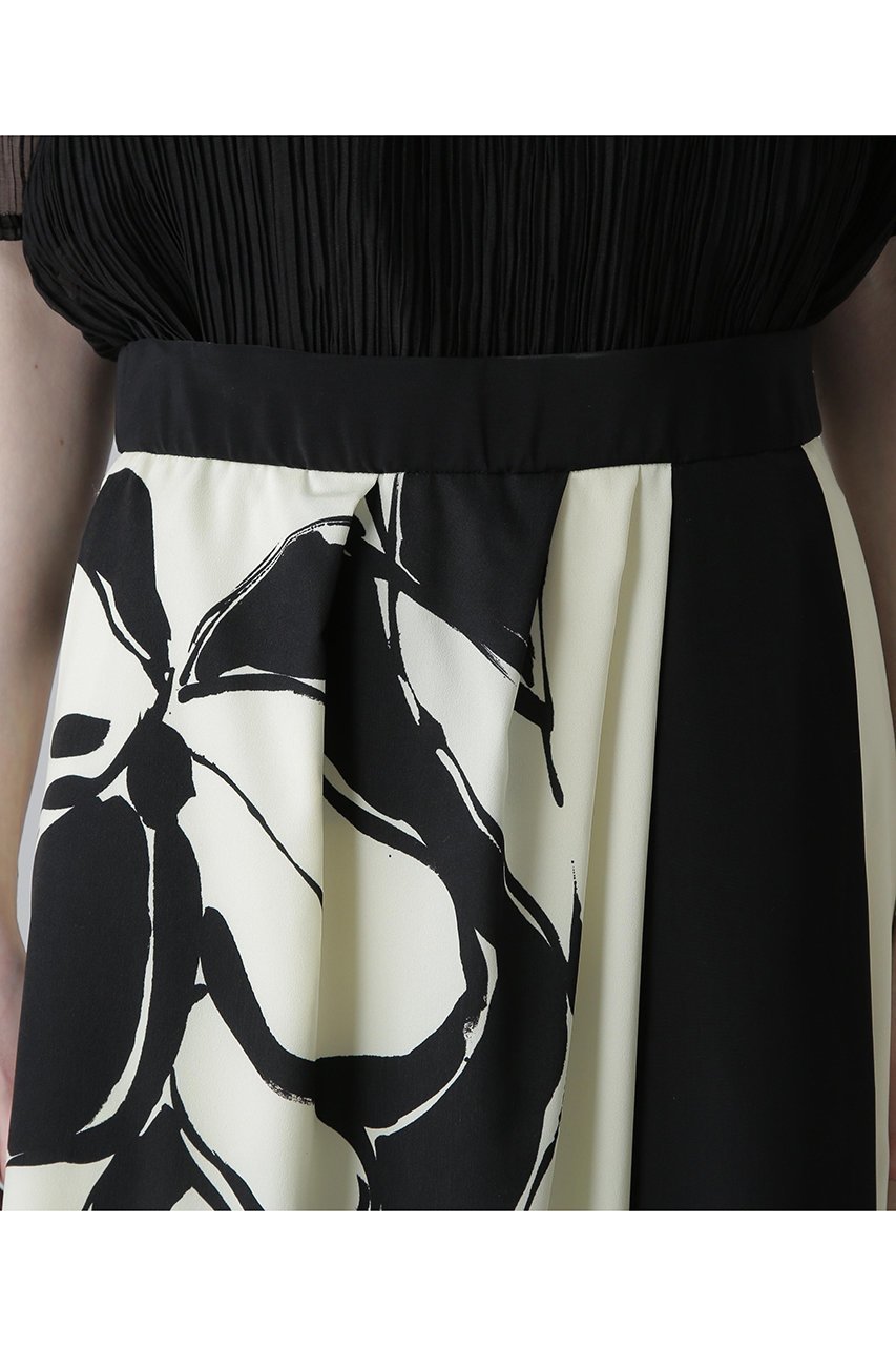 【アドーア/ADORE】のカラーオーバーレイプリントスカート 人気、トレンドファッション・服の通販 founy(ファニー) 　ファッション　Fashion　レディースファッション　Fashion for Women　スカート　Skirts　ロングスカート　Long Skirts / Maxi & Midi Skirts　イエロー　Yellow　パウダー　Powder, Soft Tone　プリント　Print, Printed Pattern　モチーフ　Motif, Design Theme　ロング　Long, Long-Length　other-7|ID: prp329100004571629 ipo3291000000035056887