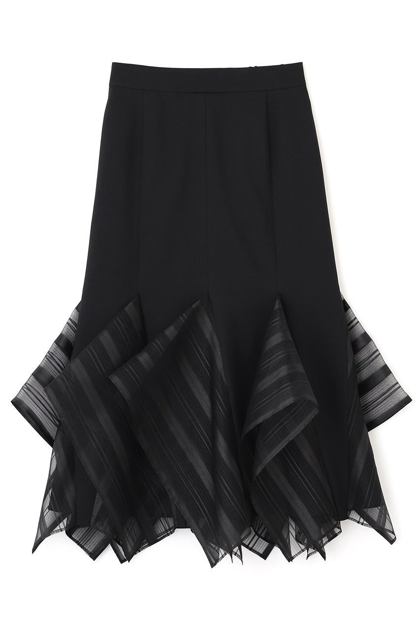 【アドーア/ADORE】のシアーストライプスカート インテリア・キッズ・メンズ・レディースファッション・服の通販 founy(ファニー) 　ファッション　Fashion　レディースファッション　Fashion for Women　スカート　Skirts　ロングスカート　Long Skirts / Maxi & Midi Skirts　シアー　Sheer, See-Through　ストライプ　Stripe, Striped Pattern　ブライト　Bright, Shiny　ロング　Long, Long-Length　ブラック|ID: prp329100004571630 ipo3291000000035056639
