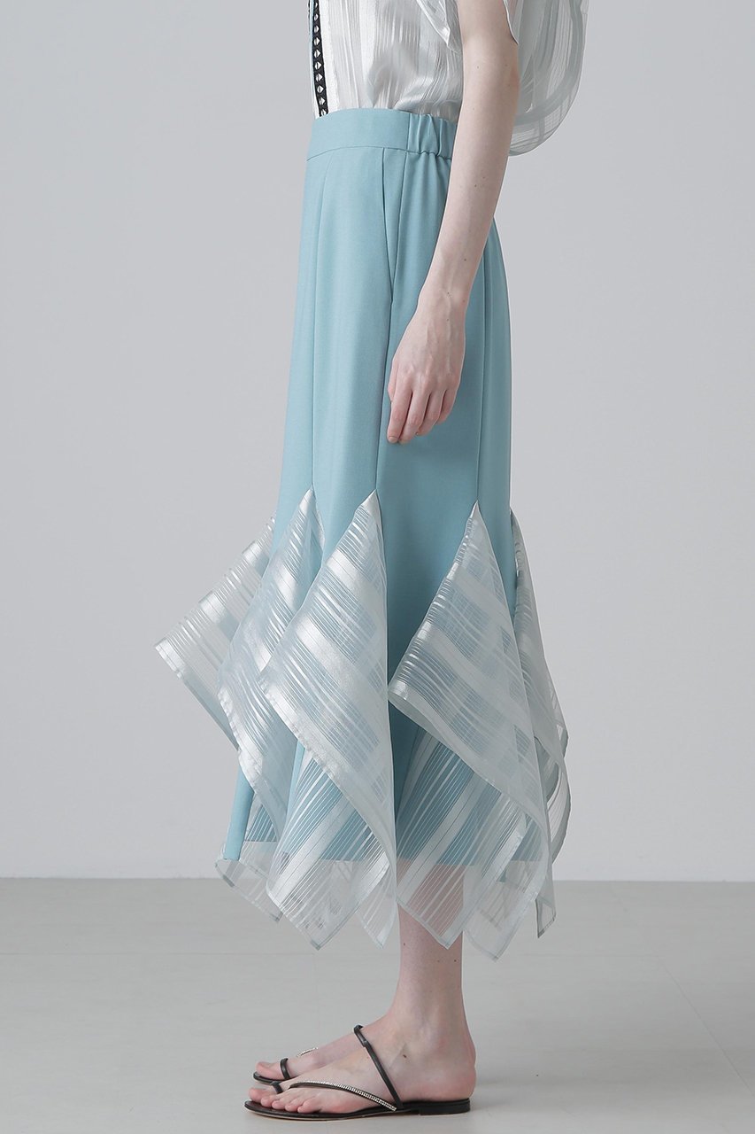 【アドーア/ADORE】のシアーストライプスカート 人気、トレンドファッション・服の通販 founy(ファニー) 　ファッション　Fashion　レディースファッション　Fashion for Women　スカート　Skirts　ロングスカート　Long Skirts / Maxi & Midi Skirts　シアー　Sheer, See-Through　ストライプ　Stripe, Striped Pattern　ブライト　Bright, Shiny　ロング　Long, Long-Length　other-4|ID: prp329100004571630 ipo3291000000035056643