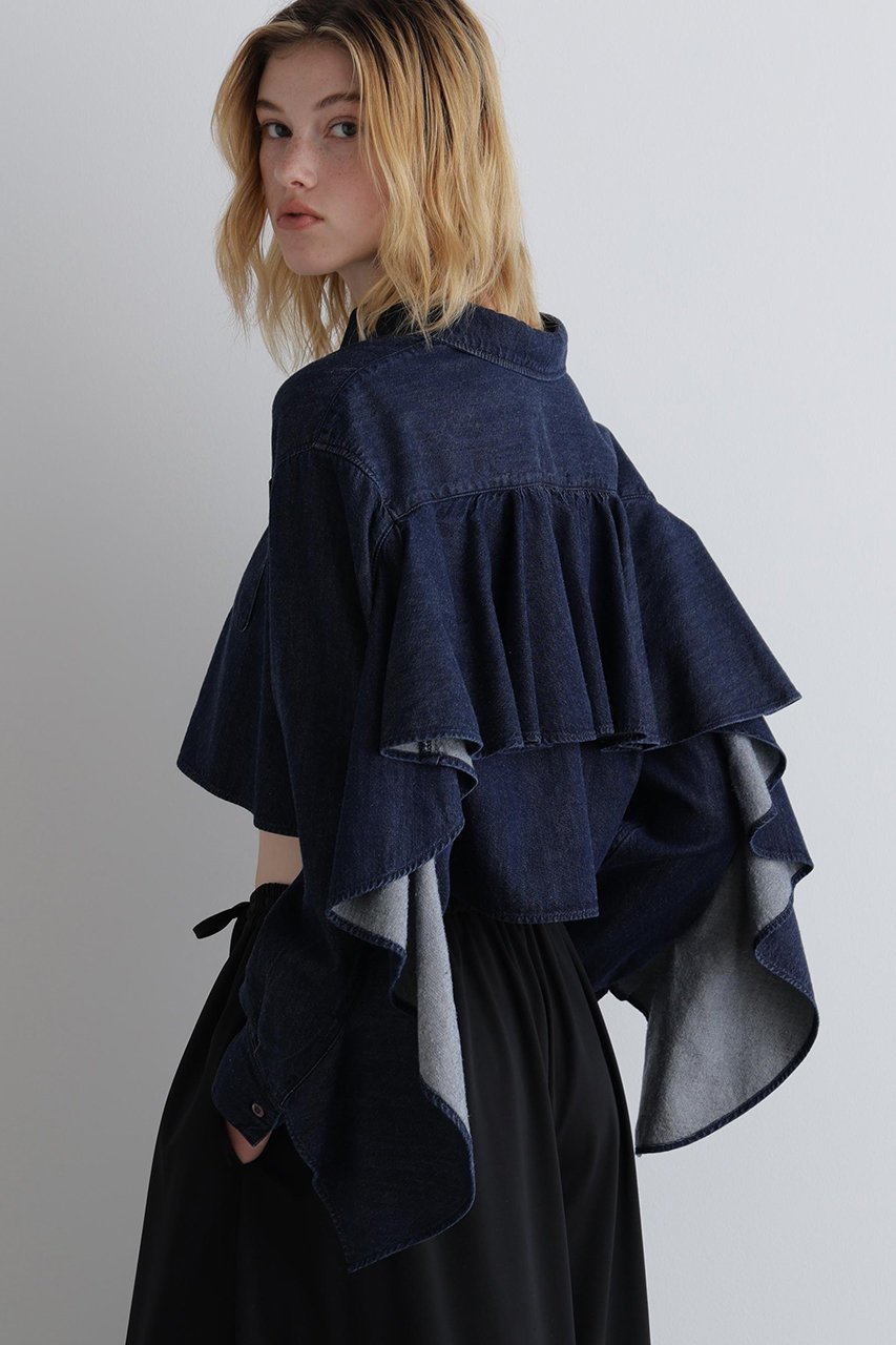 【ル フィル/LE PHIL】のライトデニムブラウス 人気、トレンドファッション・服の通販 founy(ファニー) ファッション Fashion レディースファッション Fashion for Women トップス・カットソー Cut & Sew Tops シャツ・ブラウス・オフィスカジュアル Elegant Blouses & Button-Ups インディゴ Indigo Denim コンパクト Compact, Small Size ショート Short, Short Length シンプル Simple, Minimal スタンダード Standard, Basic スリーブ Sleeve, Long Sleeve / Short Sleeve セットアップ Set-Up, Coordinated Outfit デニム Denim, Jeans Material トレンド Trend, Trending Now ドレープ Drape, Draping Fabric フェミニン Feminine, Girly フリル Frill, Ruffle フロント Front, Front Design ロング Long, Long-Length other-2|ID: prp329100004571632 ipo3291000000035340519