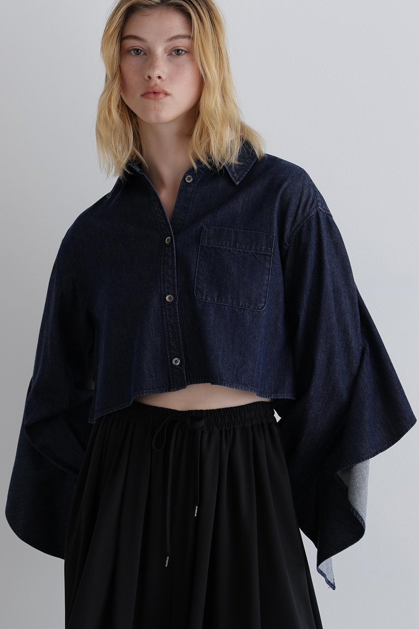 【ル フィル/LE PHIL】のライトデニムブラウス 人気、トレンドファッション・服の通販 founy(ファニー) ファッション Fashion レディースファッション Fashion for Women トップス・カットソー Cut & Sew Tops シャツ・ブラウス・オフィスカジュアル Elegant Blouses & Button-Ups インディゴ Indigo Denim コンパクト Compact, Small Size ショート Short, Short Length シンプル Simple, Minimal スタンダード Standard, Basic スリーブ Sleeve, Long Sleeve / Short Sleeve セットアップ Set-Up, Coordinated Outfit デニム Denim, Jeans Material トレンド Trend, Trending Now ドレープ Drape, Draping Fabric フェミニン Feminine, Girly フリル Frill, Ruffle フロント Front, Front Design ロング Long, Long-Length other-4|ID: prp329100004571632 ipo3291000000035340521