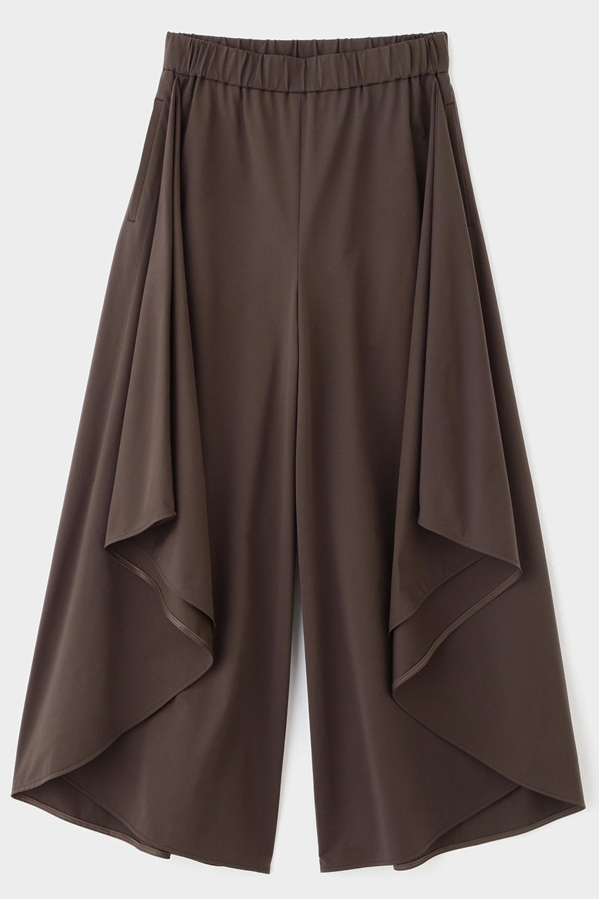 【ル フィル/LE PHIL】のテックスブリッドハイゲージパンツ インテリア・キッズ・メンズ・レディースファッション・服の通販 founy(ファニー) 　ファッション　Fashion　レディースファッション　Fashion for Women　パンツ　Pants & Trousers　おすすめ　Recommended / Our Picks　エレガント 上品　Elegant　ストレッチ　Stretch, Stretchy Fabric　ドレープ　Drape, Draping Fabric　ラッフル　Ruffle, Frill　ブラウン|ID: prp329100004571636 ipo3291000000036180768