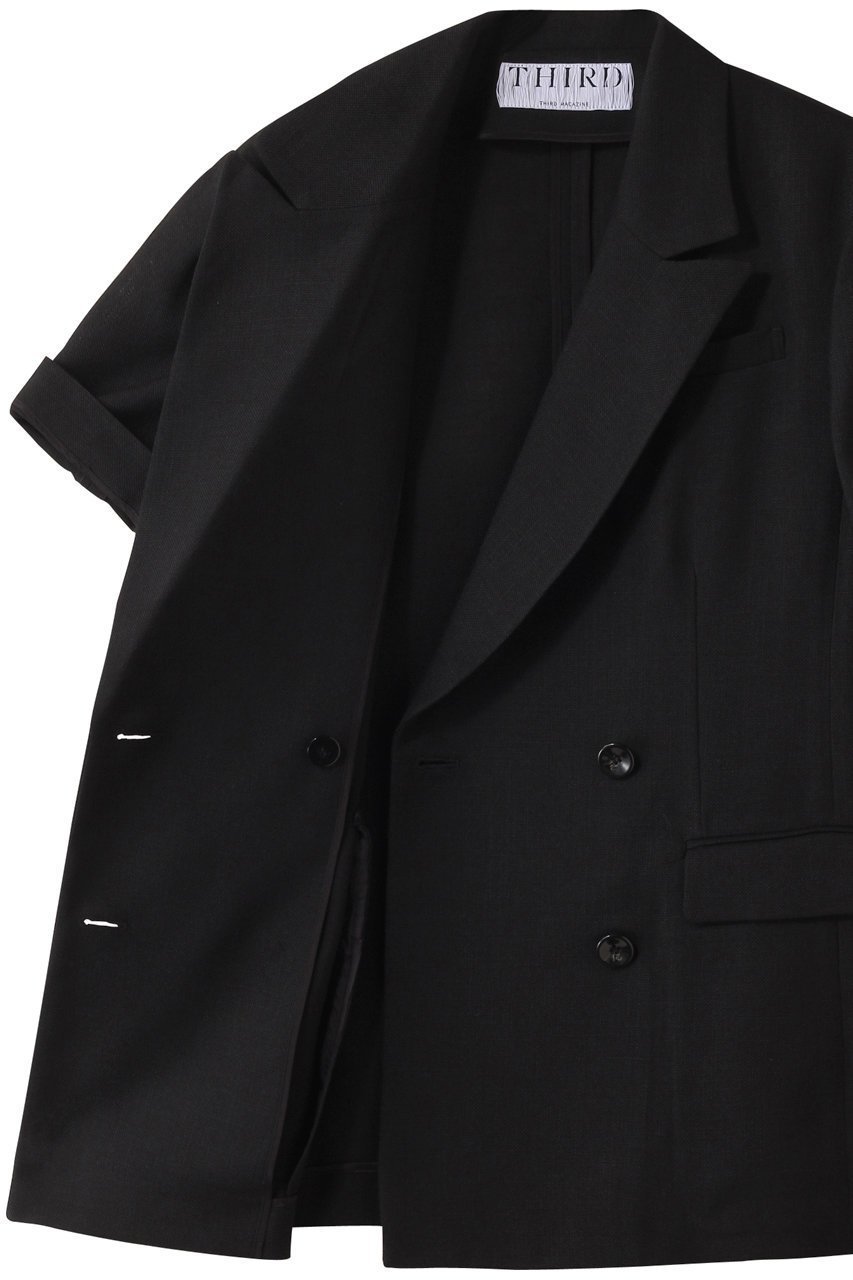 【サードマガジン/THIRD MAGAZINE】のスラブショートスリーブジャケット 人気、トレンドファッション・服の通販 founy(ファニー) 　ファッション　Fashion　レディースファッション　Fashion for Women　アウター　Coat / Outerwear Collection　レディースジャケット・軽アウター　Jackets　ジャケット　Jacket, Outerwear　スタイリッシュ　Stylish, Fashionable　スラックス　Slacks, Dress Pants　ダウン　Down, Puffer　デニム　Denim, Jeans Material　other-6|ID: prp329100004571638 ipo3291000000035266816