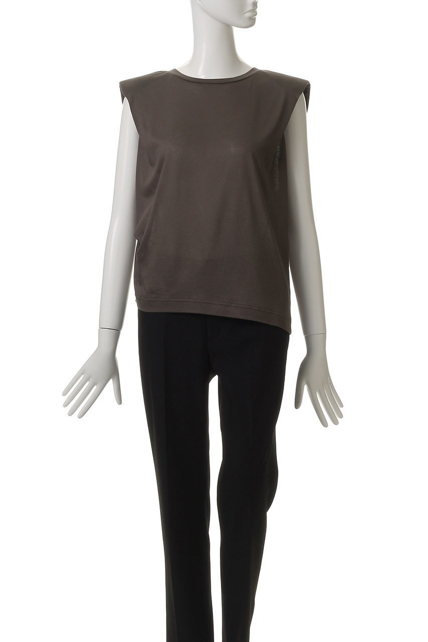 【プレインピープル/PLAIN PEOPLE】のSpiral天竺肩パット入りカットソー 人気、トレンドファッション・服の通販 founy(ファニー) 　ファッション　Fashion　レディースファッション　Fashion for Women　トップス・カットソー　Cut & Sew Tops　シャツ・ブラウス・オフィスカジュアル　Elegant Blouses & Button-Ups　ロングTシャツ・Tシャツ　Longline T-Shirts & Tees　カットソー・ベーシックTシャツ　Cut-and-Sewn Tops / Stretch Tees & Basics　カットソー　Cut and Sewn Top　ショート　Short, Short Length　シンプル　Simple, Minimal　スリーブ　Sleeve, Long Sleeve / Short Sleeve　トレンド　Trend, Trending Now　ヘムライン　Hemline, Bottom Cut　ボトム　Bottoms, Lower Wear　エレガント 上品　Elegant　再入荷　Restock / Back in Stock　other-2|ID: prp329100004571641 ipo3291000000035321107