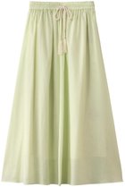 【プレインピープル/PLAIN PEOPLE】のラミーリヨセルギャザーフレアスカート イエローグリーン|ID: prp329100004571646 ipo3291000000036082823