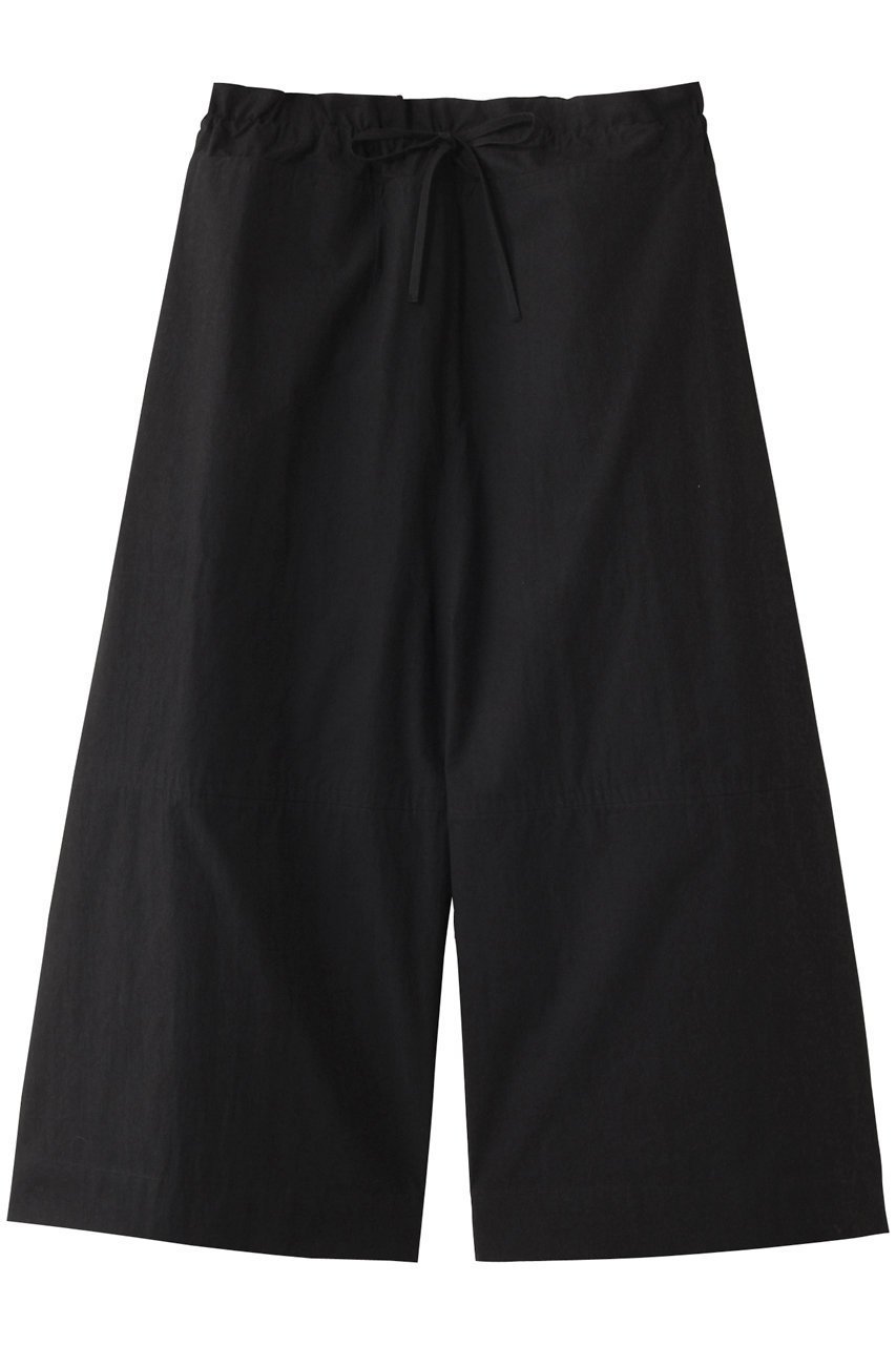 【プレインピープル/PLAIN PEOPLE】のボイルドコットンスーパーワイドシルエットクロップドパンツ インテリア・キッズ・メンズ・レディースファッション・服の通販 founy(ファニー) 　ファッション　Fashion　レディースファッション　Ladies' Fashion Online　パンツ　Pants　2025年　2025　2025-2026秋冬・A/W　Aw/Autumn/Winter/Fw/Fall/2025-2026　タイプライター　Typewriter　ドローストリング　Drawstring　ワイド　Wide　夏　Summer　A/W・秋冬　Aw・Autumn/Winter・Fw・Fall-Winter　ブラック|ID: prp329100004571647 ipo3291000000032348260