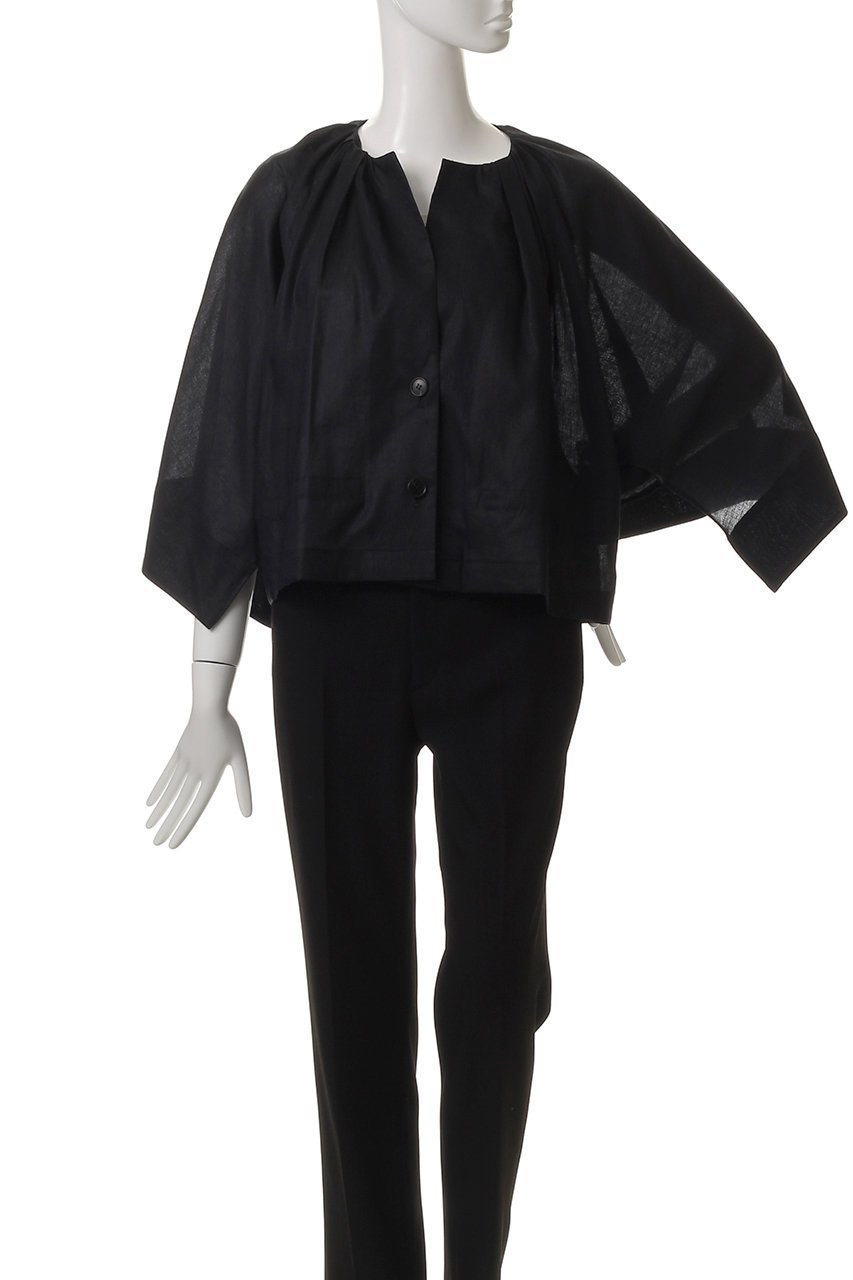 【プレインピープル/PLAIN PEOPLE】のラミーリヨセルタック&ギャザージャケット 人気、トレンドファッション・服の通販 founy(ファニー) 　ファッション　Fashion　レディースファッション　WOMEN　アウター　Coat Outerwear　ジャケット　Jackets　2025年　2025　ギャザー　Gather　ジャケット　Jacket　フロント　Front　A/W・秋冬　Aw・Autumn/Winter・Fw・Fall-Winter　other-2|ID: prp329100004571648 ipo3291000000032348268