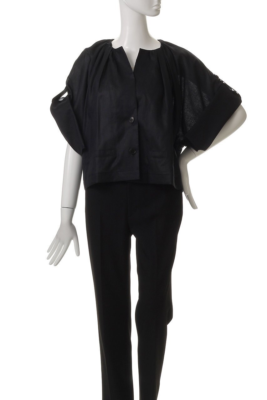 【プレインピープル/PLAIN PEOPLE】のラミーリヨセルタック&ギャザージャケット 人気、トレンドファッション・服の通販 founy(ファニー) 　ファッション　Fashion　レディースファッション　WOMEN　アウター　Coat Outerwear　ジャケット　Jackets　2025年　2025　ギャザー　Gather　ジャケット　Jacket　フロント　Front　A/W・秋冬　Aw・Autumn/Winter・Fw・Fall-Winter　other-8|ID: prp329100004571648 ipo3291000000032348274