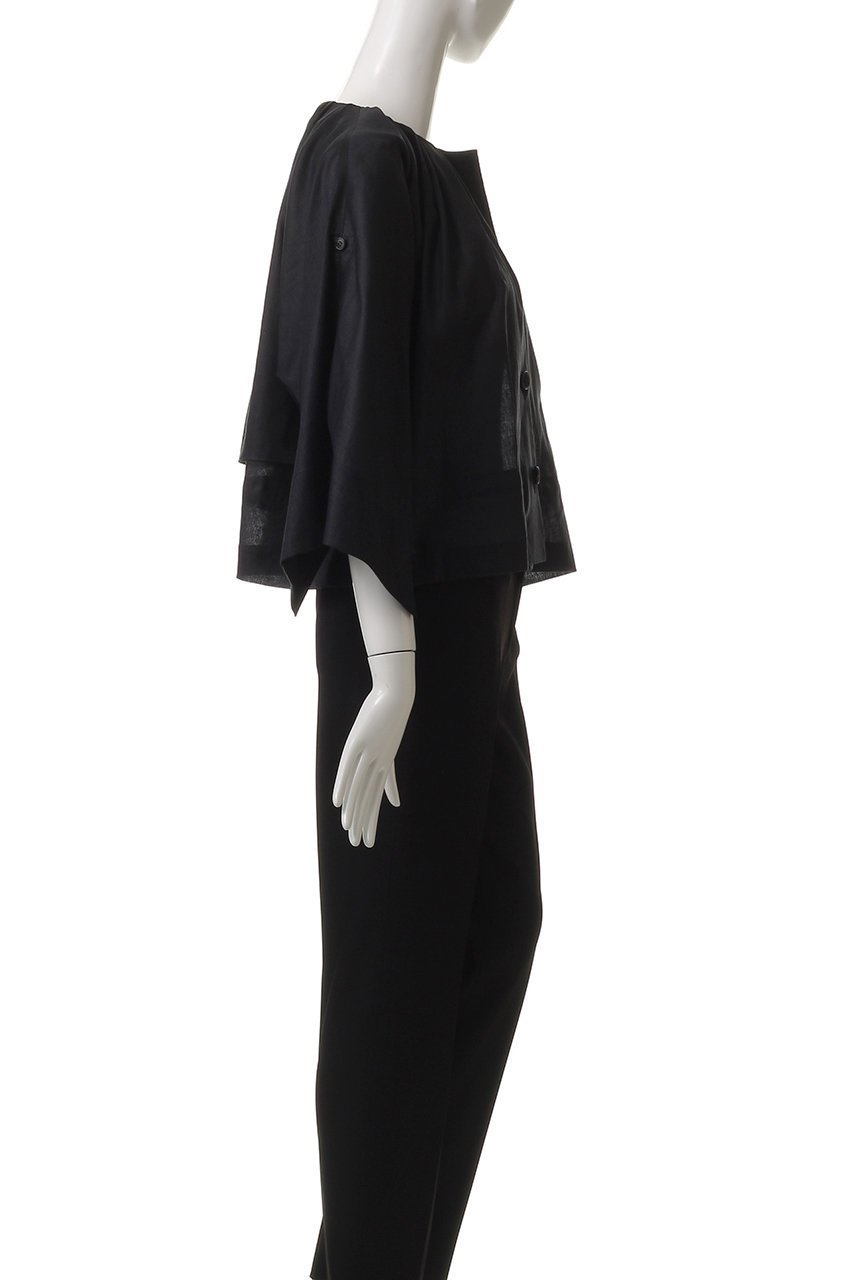 【プレインピープル/PLAIN PEOPLE】のラミーリヨセルタック&ギャザージャケット 人気、トレンドファッション・服の通販 founy(ファニー) 　ファッション　Fashion　レディースファッション　Fashion for Women　アウター　Coat / Outerwear Collection　レディースジャケット・軽アウター　Jackets　ギャザー　Gathered, Ruffled　ジャケット　Jacket, Outerwear　フロント　Front, Front Design　other-3|ID: prp329100004571648 ipo3291000000036082847