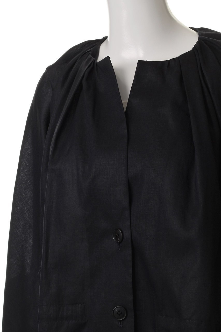 【プレインピープル/PLAIN PEOPLE】のラミーリヨセルタック&ギャザージャケット 人気、トレンドファッション・服の通販 founy(ファニー) 　ファッション　Fashion　レディースファッション　Fashion for Women　アウター　Coat / Outerwear Collection　レディースジャケット・軽アウター　Jackets　ギャザー　Gathered, Ruffled　ジャケット　Jacket, Outerwear　フロント　Front, Front Design　other-5|ID: prp329100004571648 ipo3291000000036082851