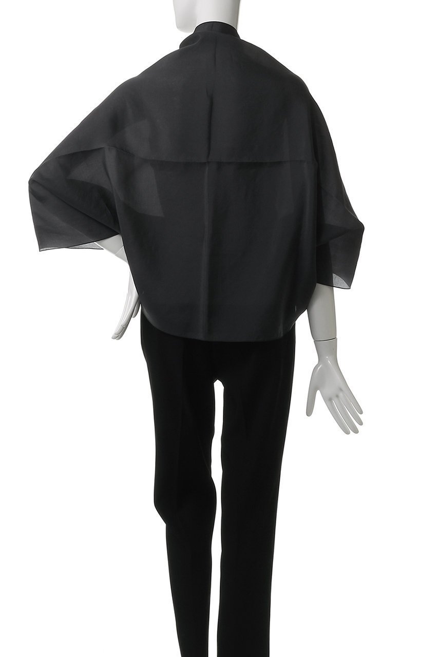 【プレインピープル/PLAIN PEOPLE】のシルキーオーガンジーコンパクトカーディガン 人気、トレンドファッション・服の通販 founy(ファニー) 　ファッション　Fashion　レディースファッション　Fashion for Women　アウター　Coat / Outerwear Collection　カーディガン　Cardigan, Knitwear　コンパクト　Compact, Small Size　ジャケット　Jacket, Outerwear　ノースリーブ　Sleeveless, No-Sleeve　エレガント 上品　Elegant　再入荷　Restock / Back in Stock　other-4|ID: prp329100004571649 ipo3291000000035930804