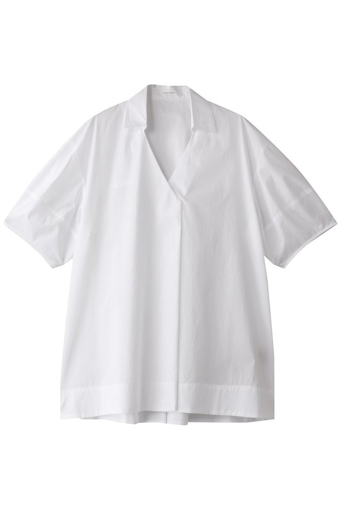 【プレインピープル/PLAIN PEOPLE】のタイプライタースキッパーシャツ インテリア・キッズ・メンズ・レディースファッション・服の通販 founy(ファニー) https://founy.com/ ファッション Fashion レディースファッション Fashion for Women トップス・カットソー Cut & Sew Tops シャツ・ブラウス・オフィスカジュアル Elegant Blouses & Button-Ups エレガント 上品 Elegant ショート Short, Short Length スキッパー Skipper, Open Collar スリーブ Sleeve, Long Sleeve / Short Sleeve タイプライター Typewriter Fabric, Crisp Cotton デコルテ Décolleté, Neckline ヘムライン Hemline, Bottom Cut |ID: prp329100004571650 ipo3291000000035560087